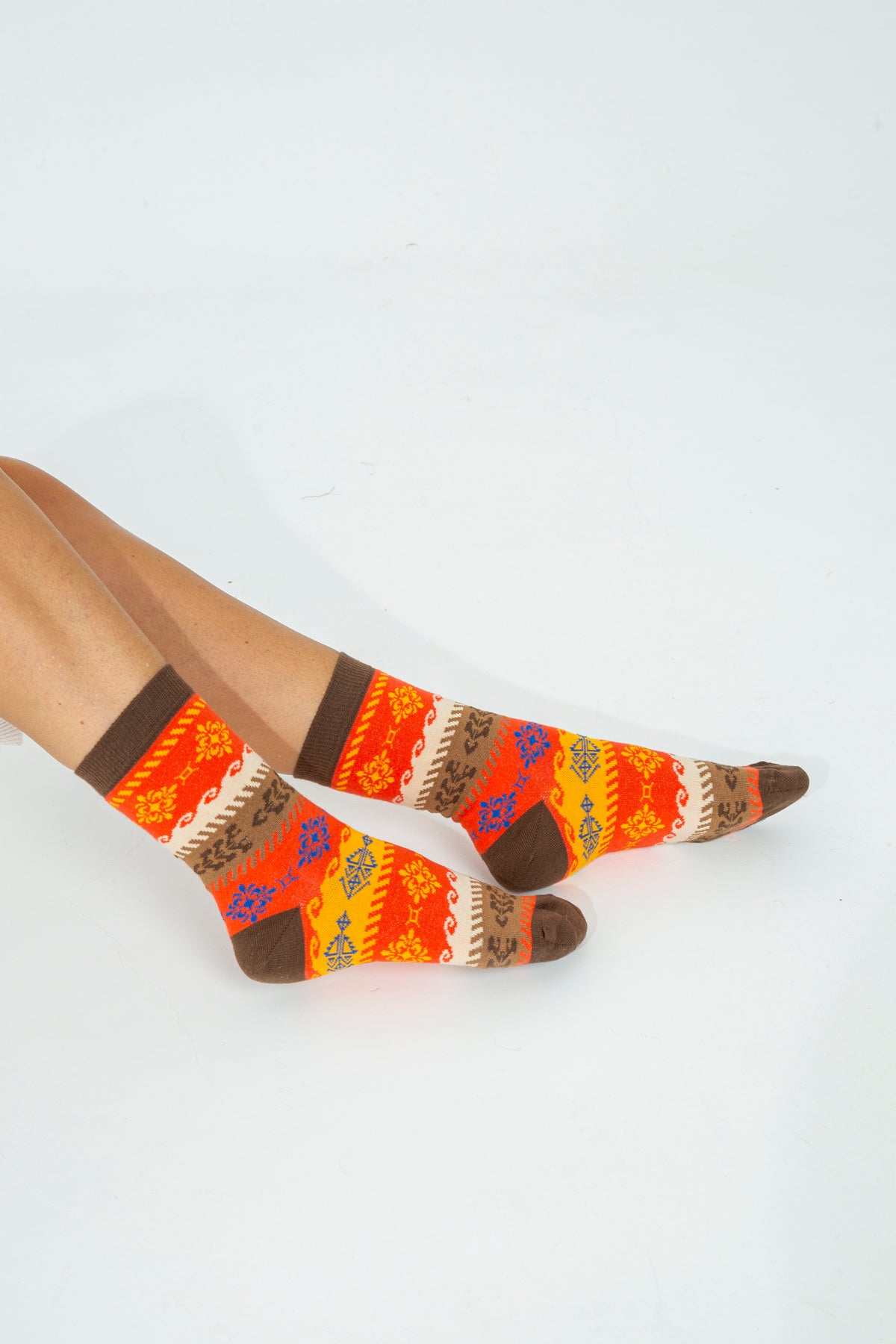 Jacquard pattern socks