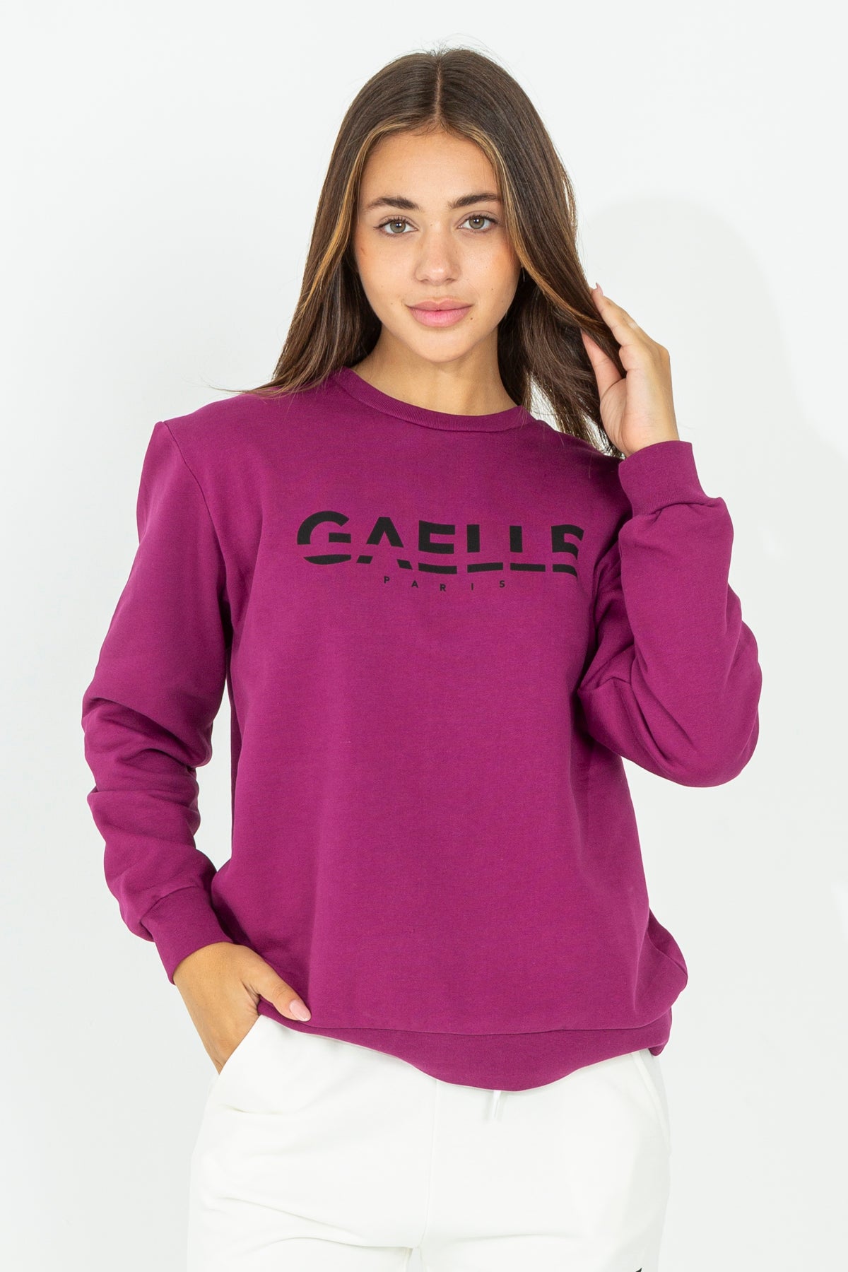 Sweatshirt with printed logo