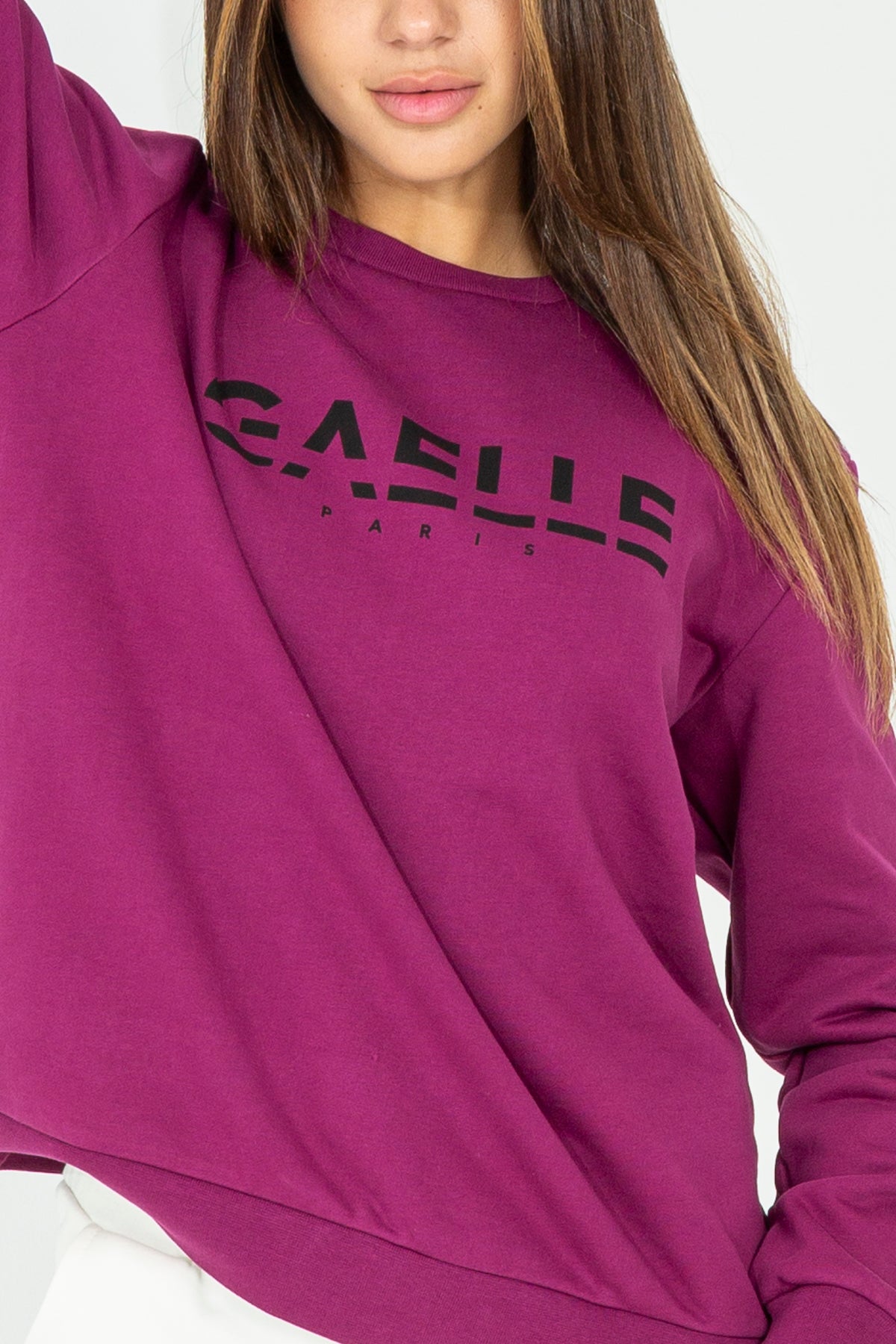 Sweatshirt with printed logo