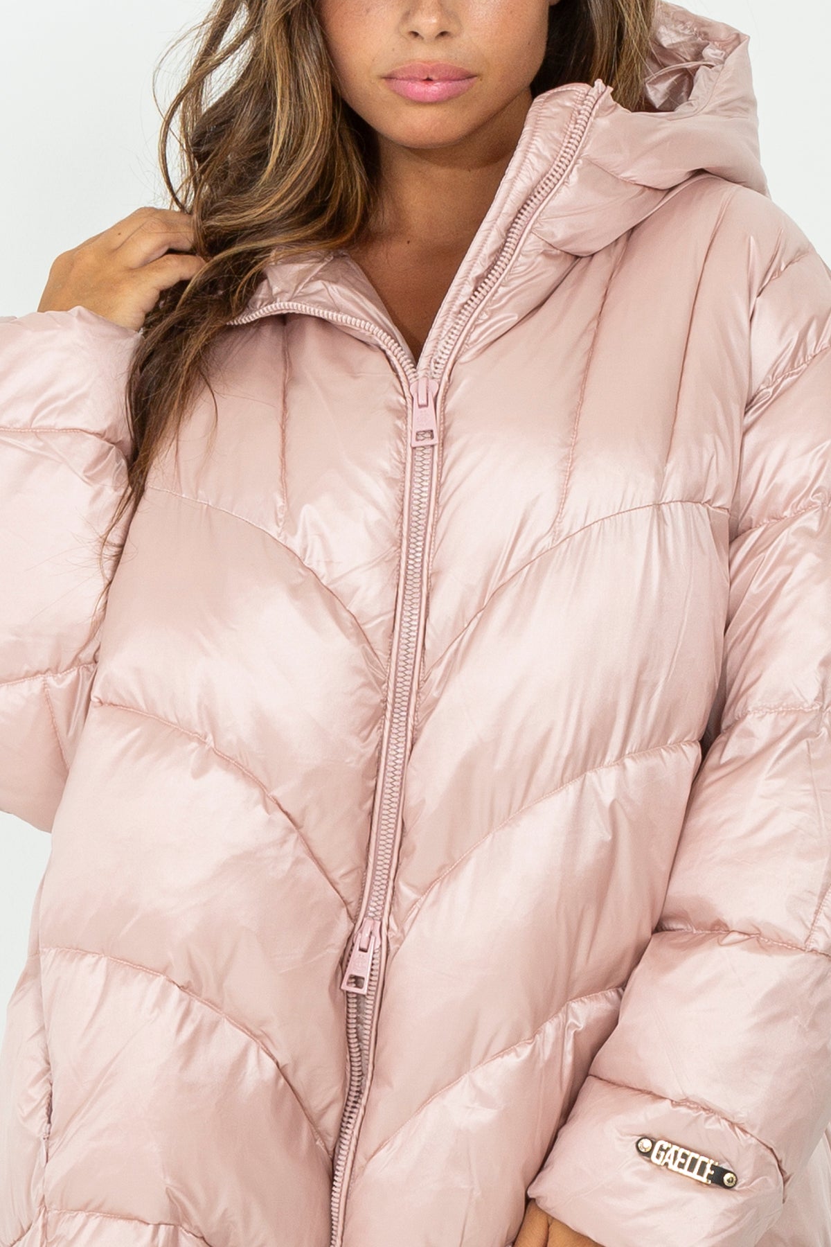 Long oversized down jacket