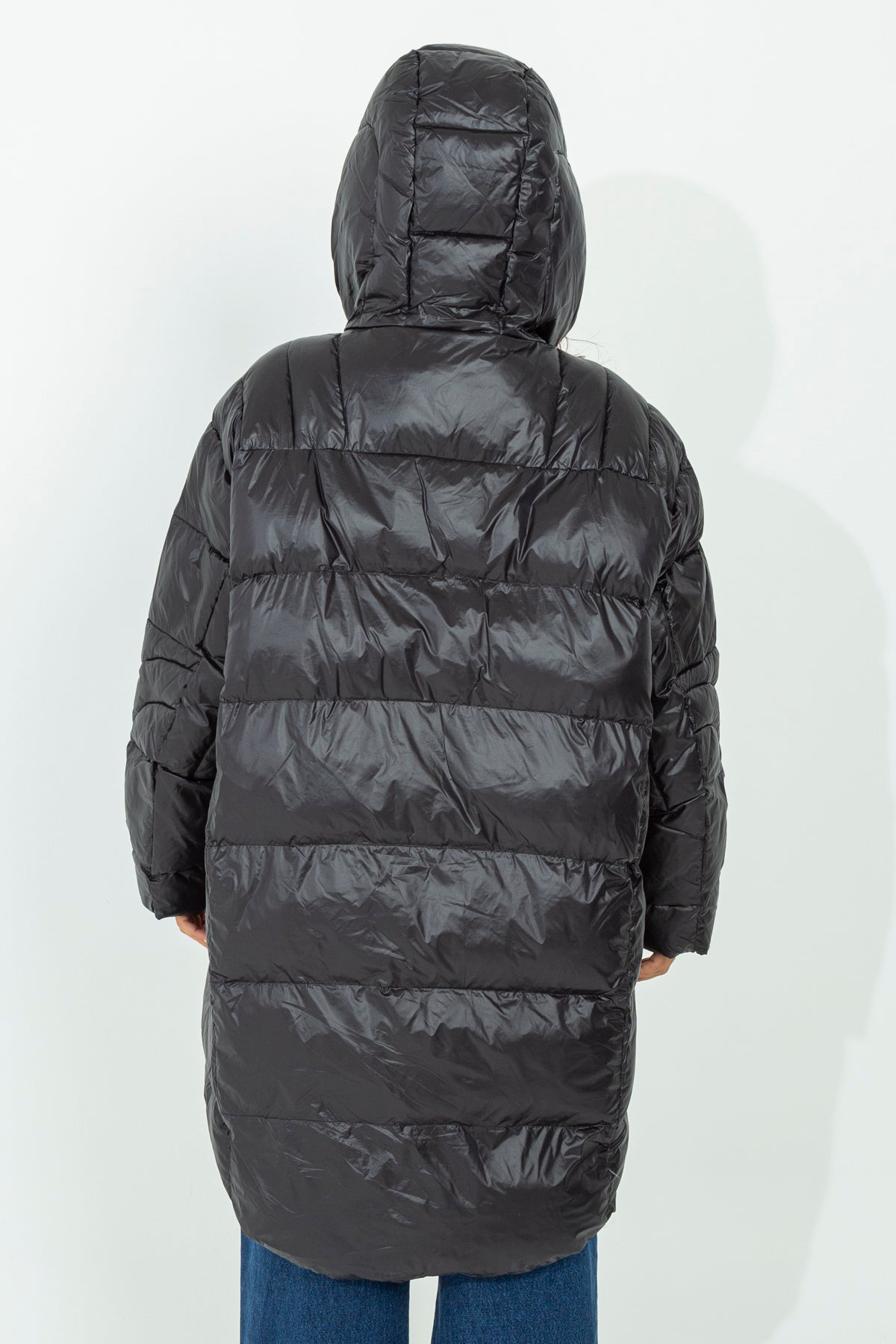 Long oversized down jacket