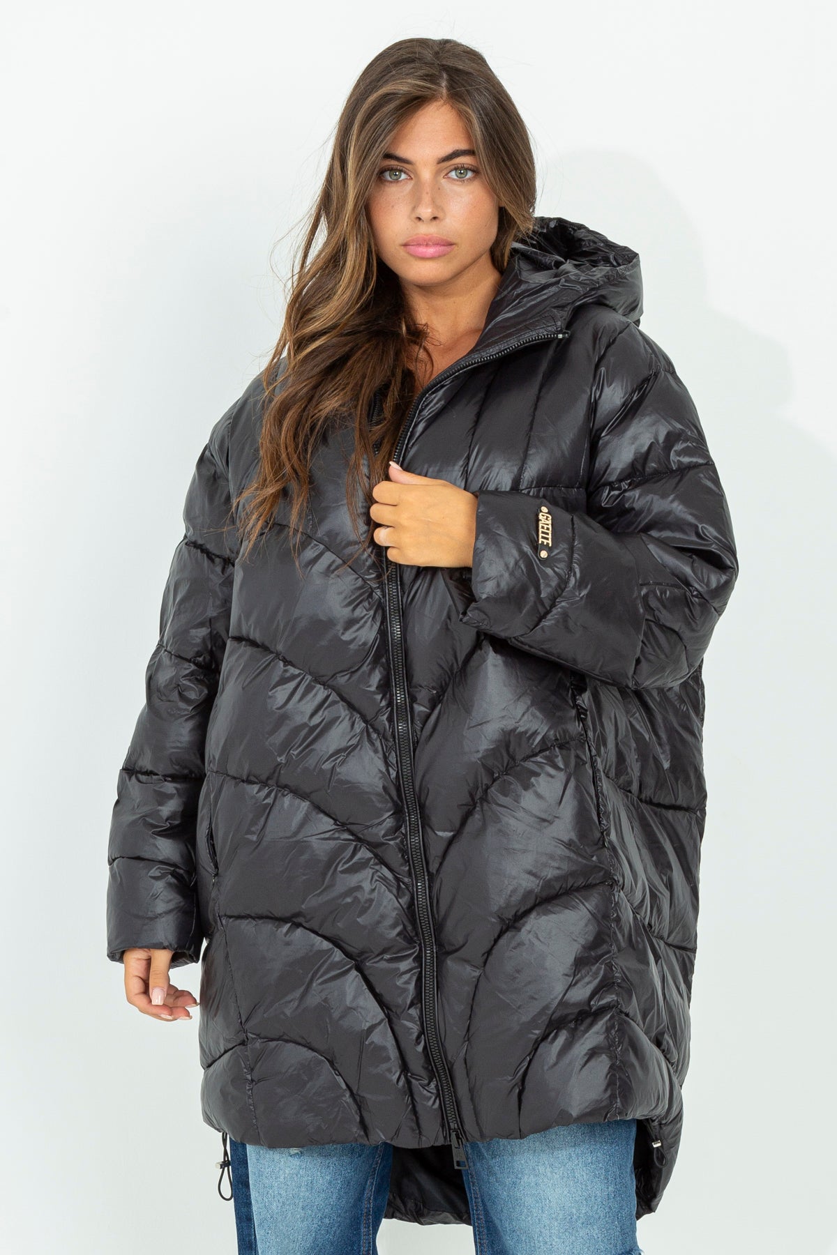 Long oversized down jacket