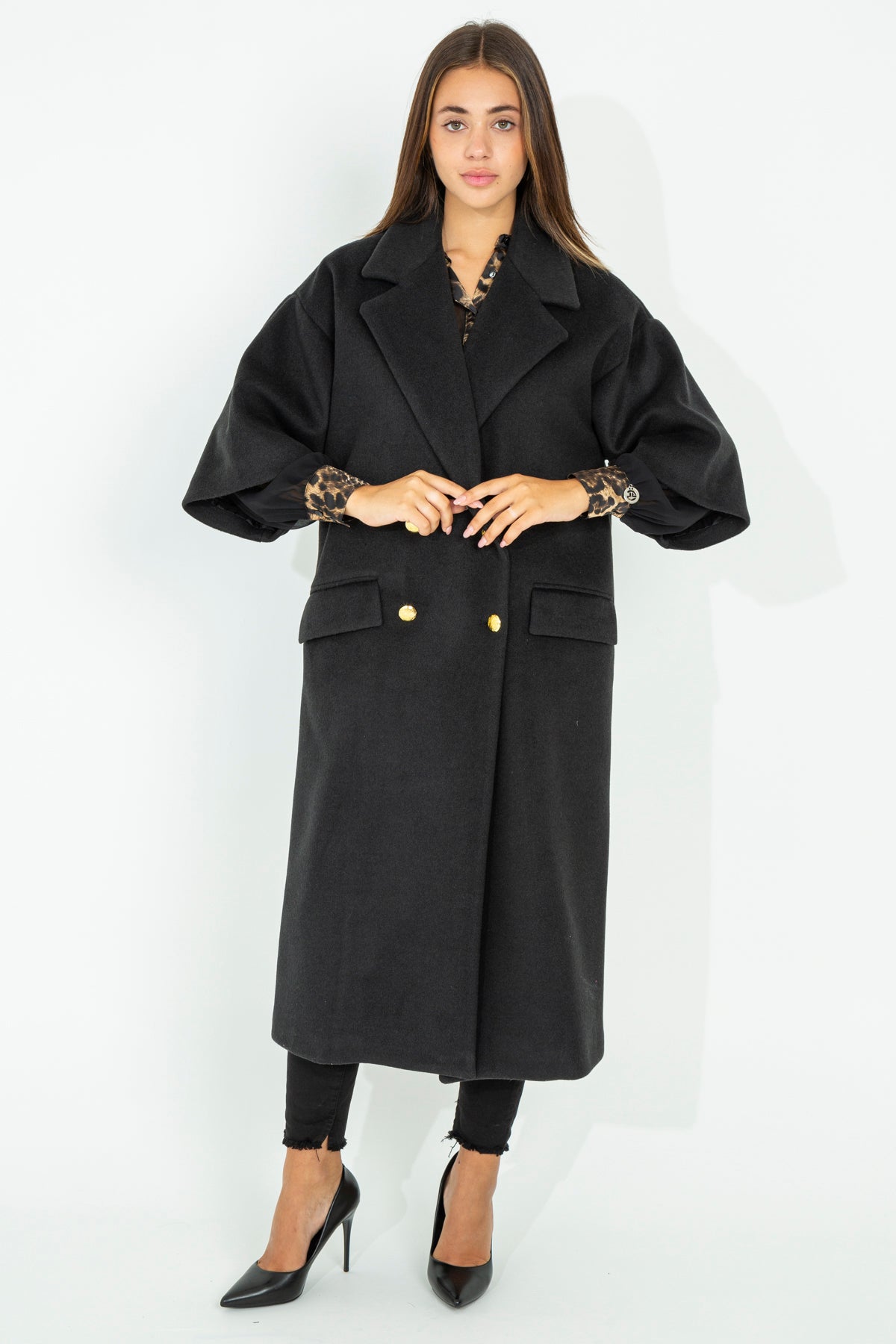 Double-breasted cloth coat