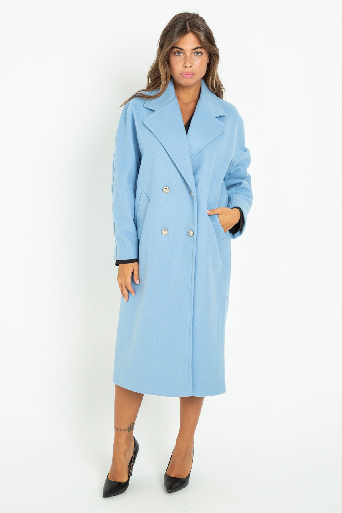 Long cloth coat