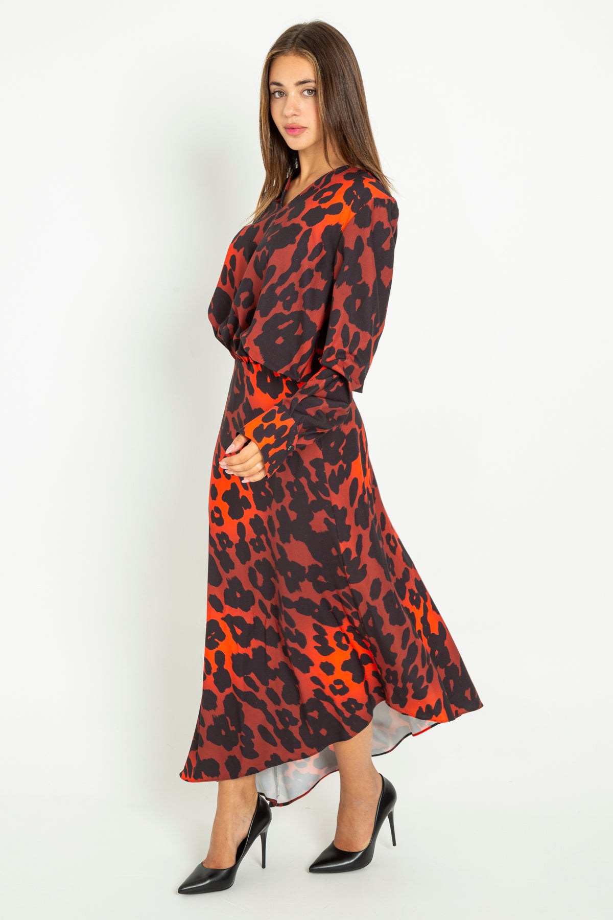 Long animalier dress