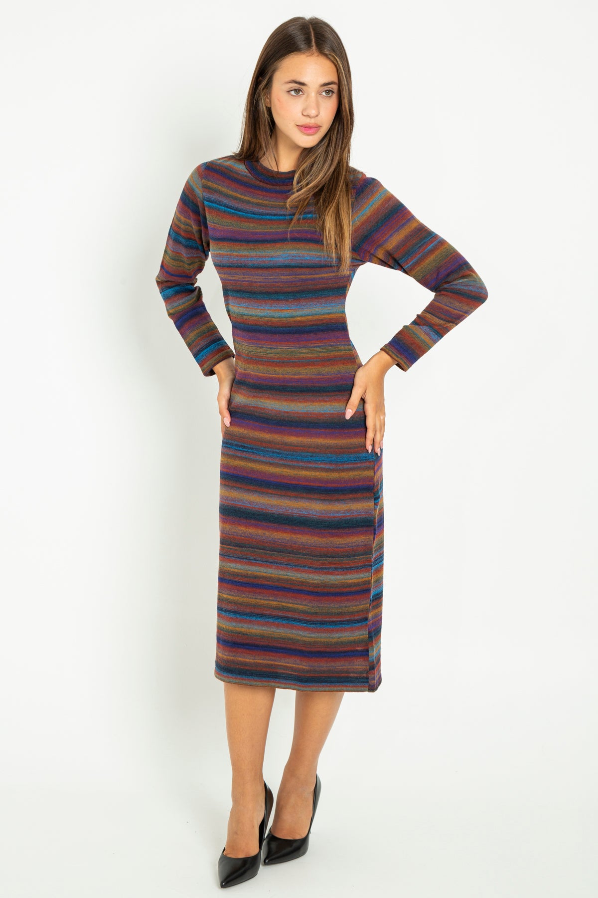 Multicolored long dress