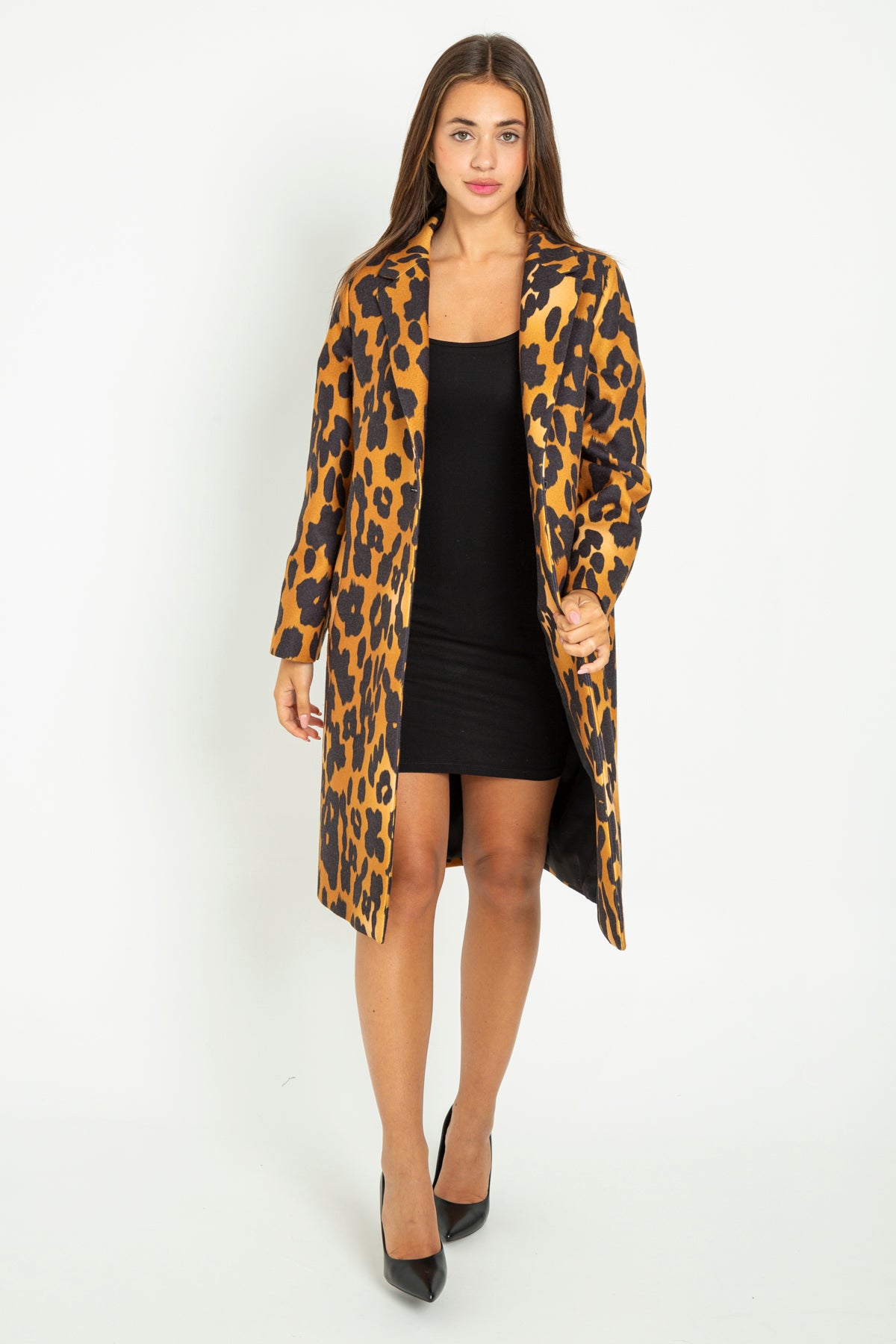 Cappotto lungo animalier