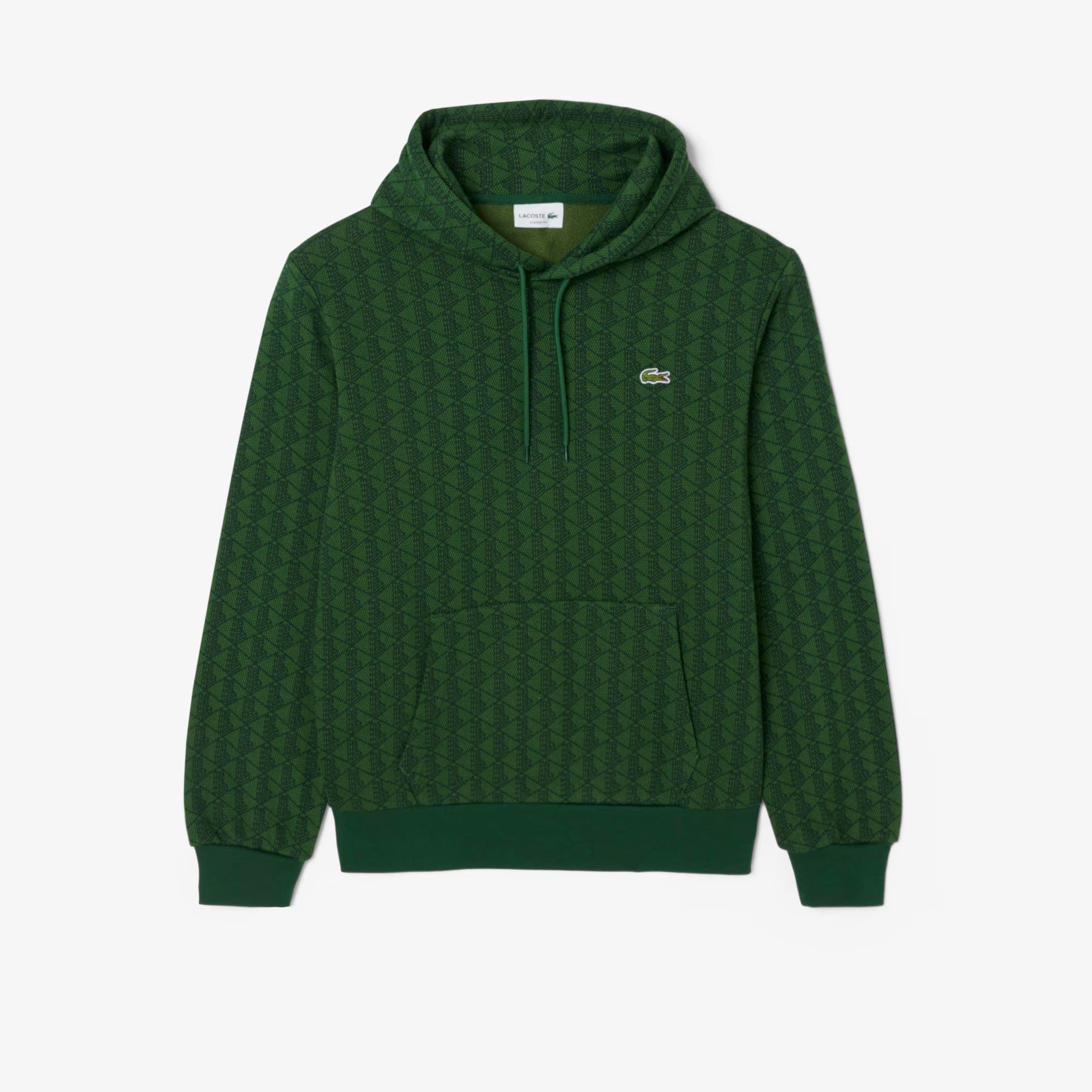 Felpa con cappuccio e monogramma