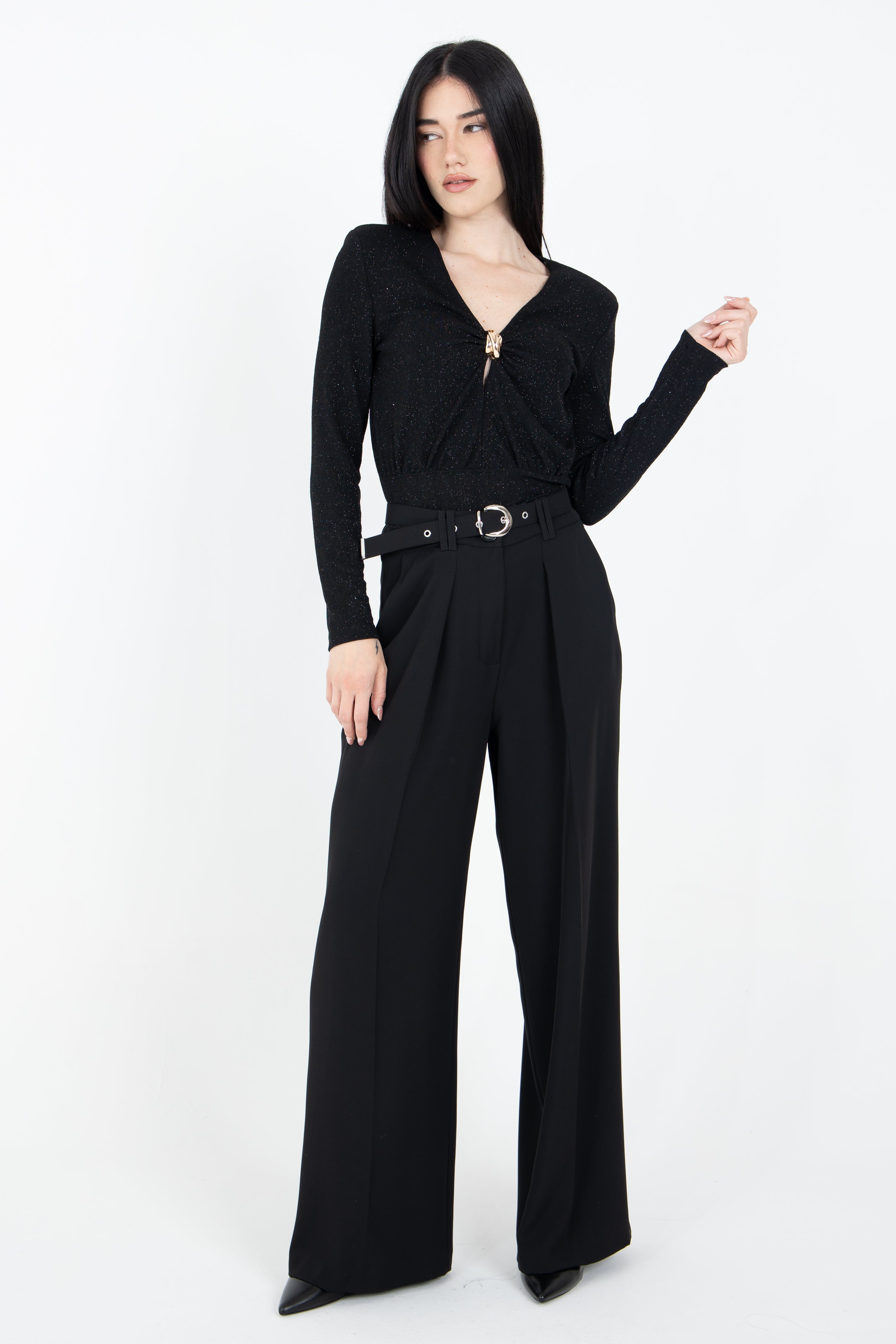 Body in tessuto lurex