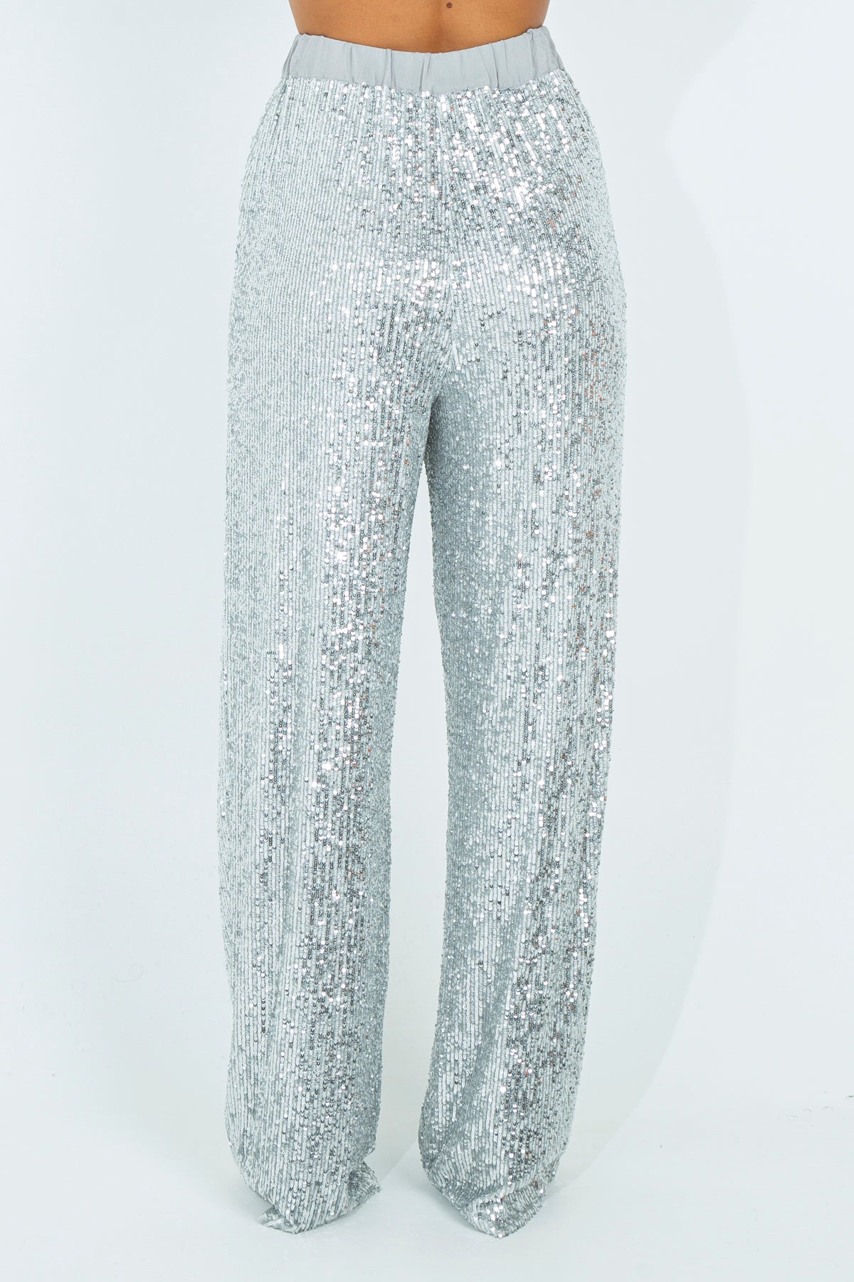 Full sequin palazzo pants