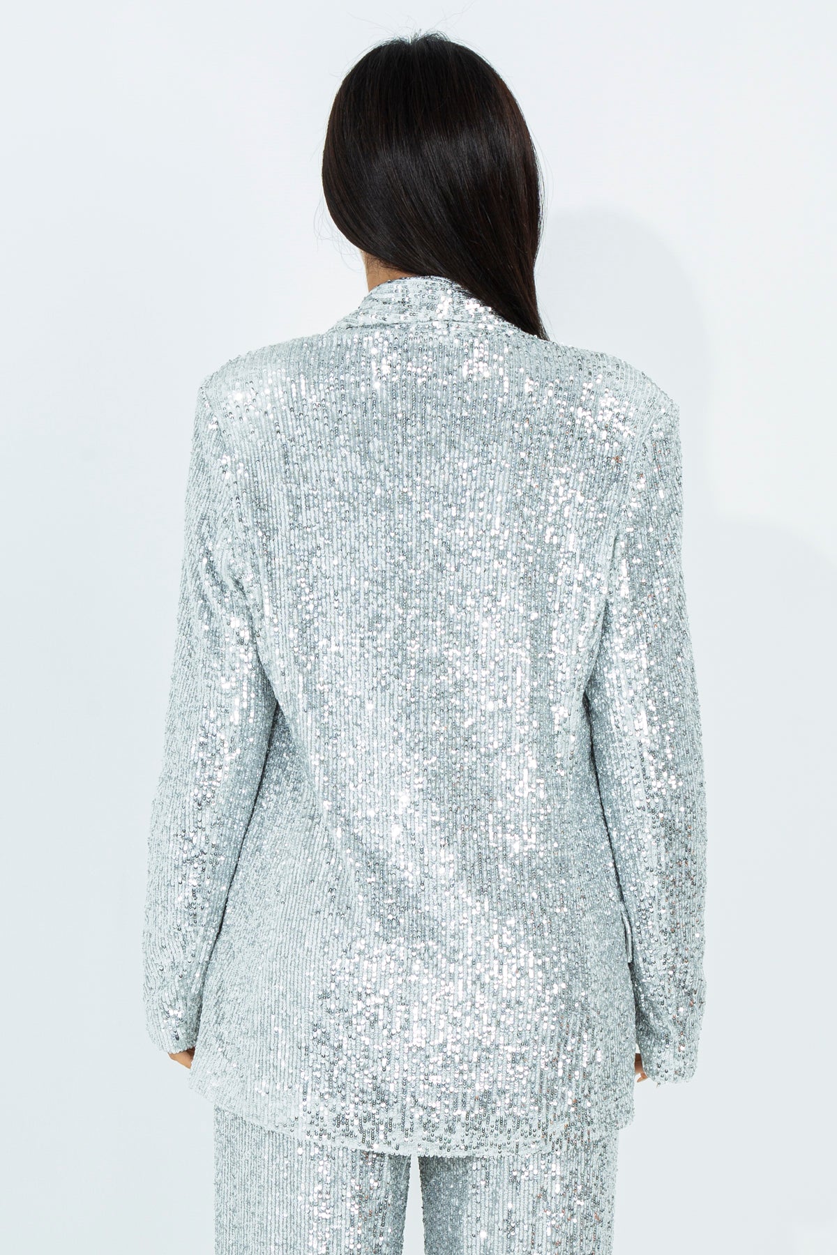 Allover sequin blazer