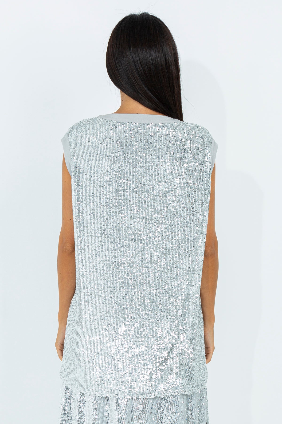 Full sequin tank top