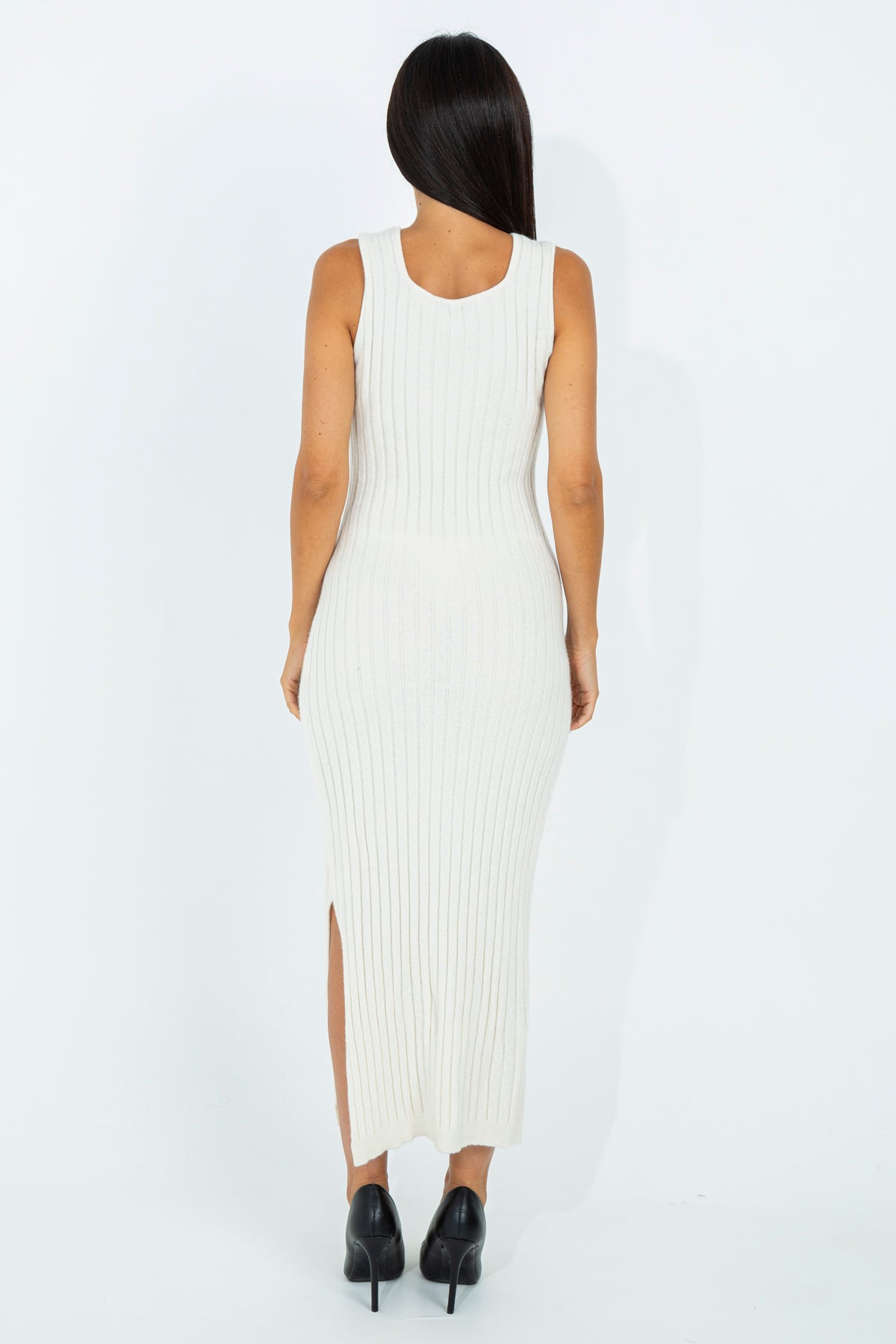 Ribbed Knit Sheath Dress