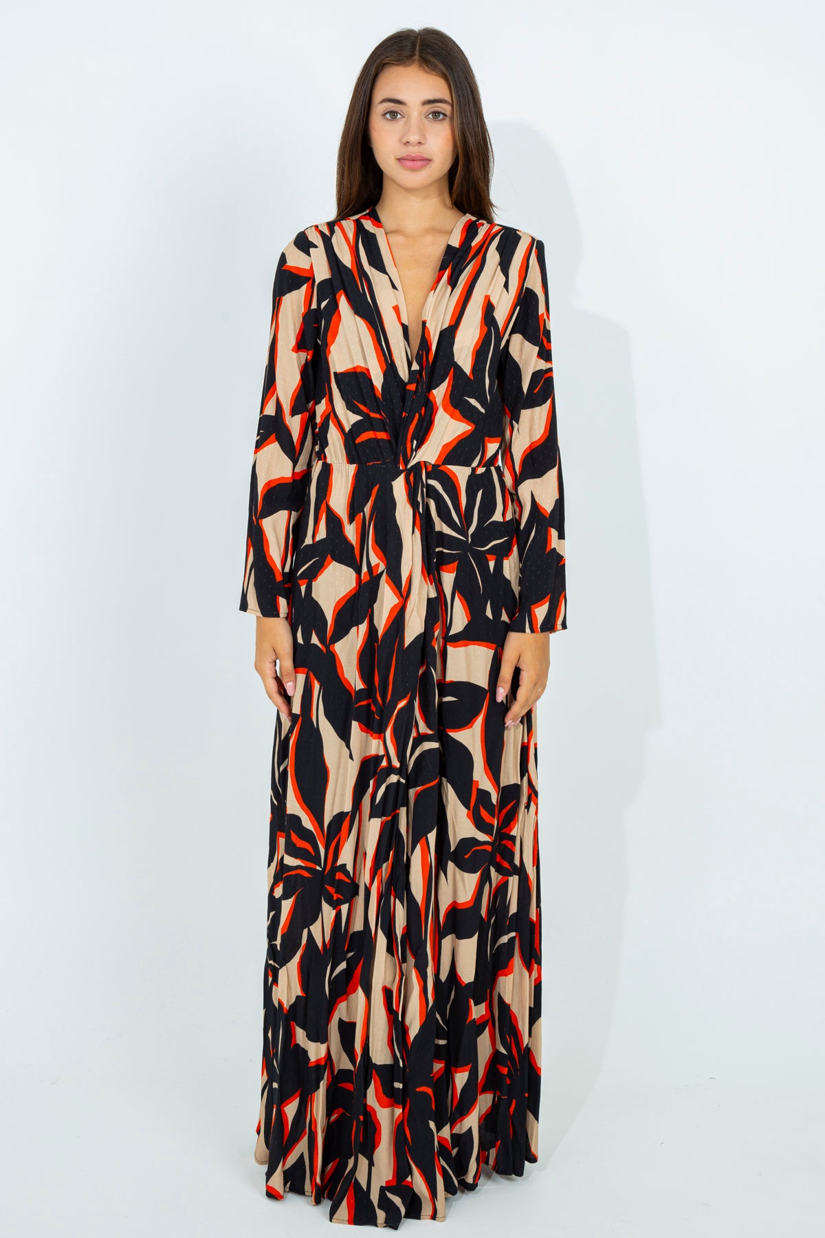 Patterned maxi dress