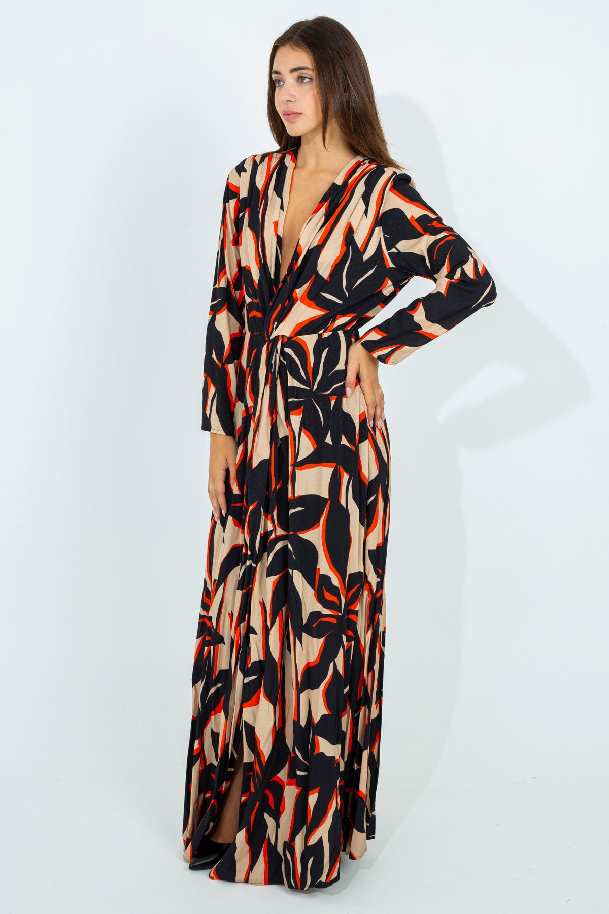 Patterned maxi dress