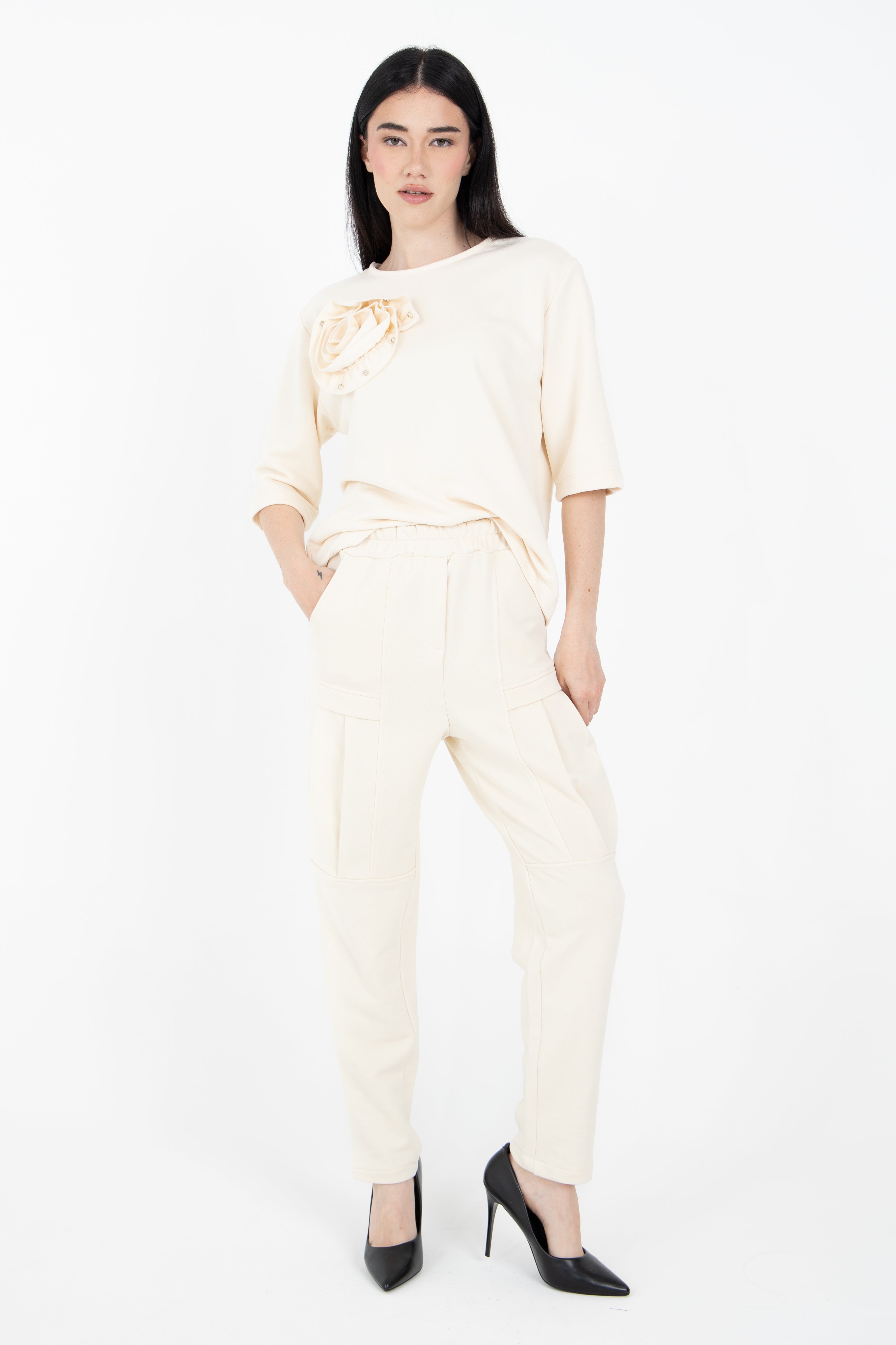 Pantalone tuta con tasconi laterali