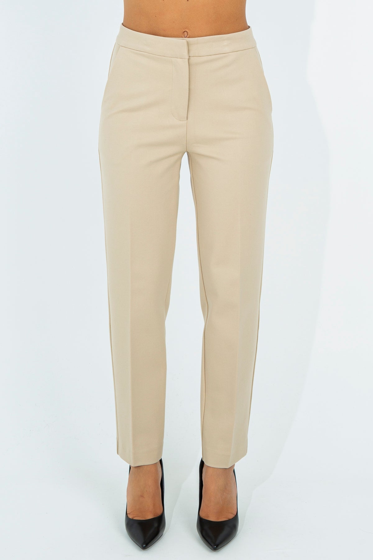 Milanese stitch trousers