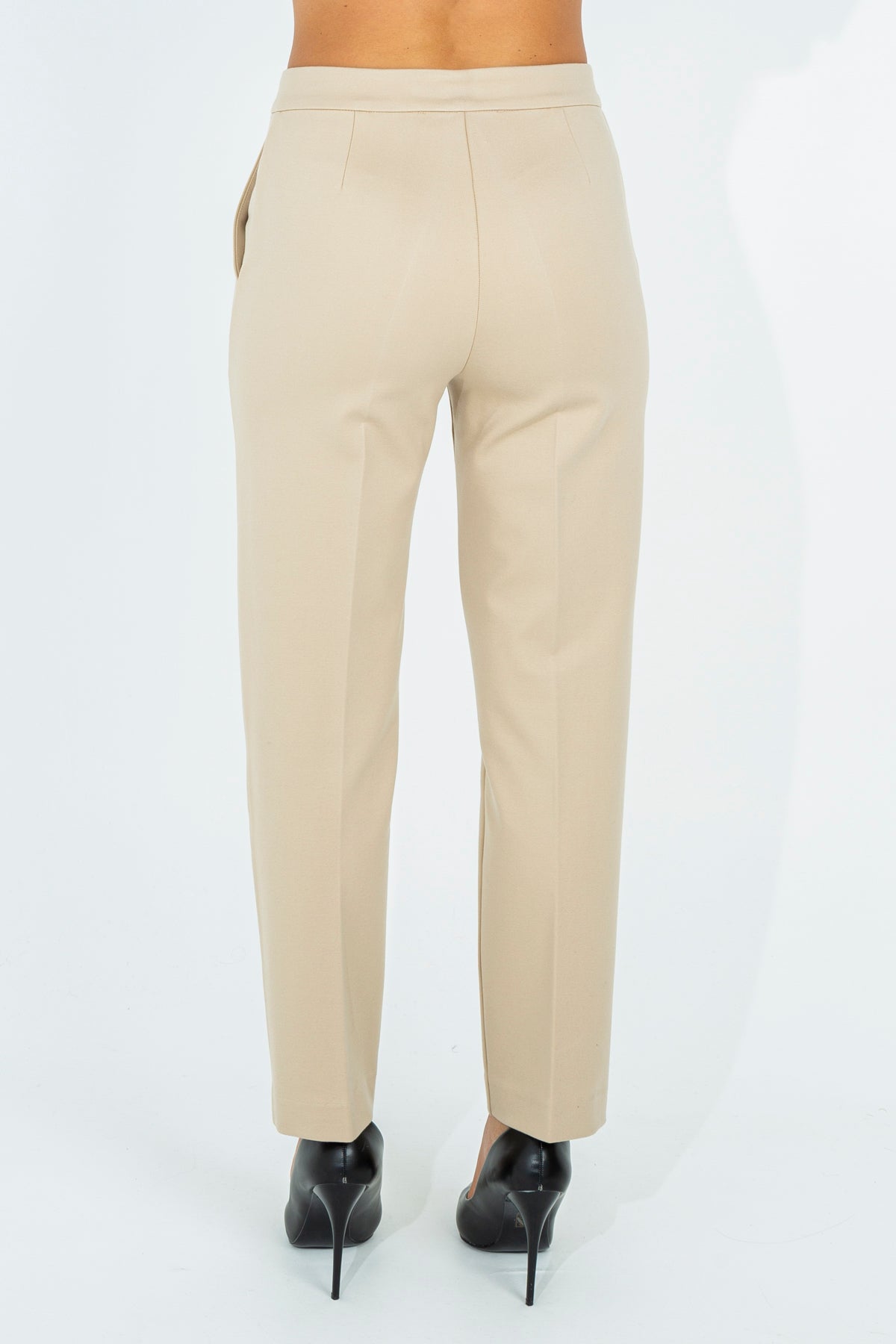 Milanese stitch trousers