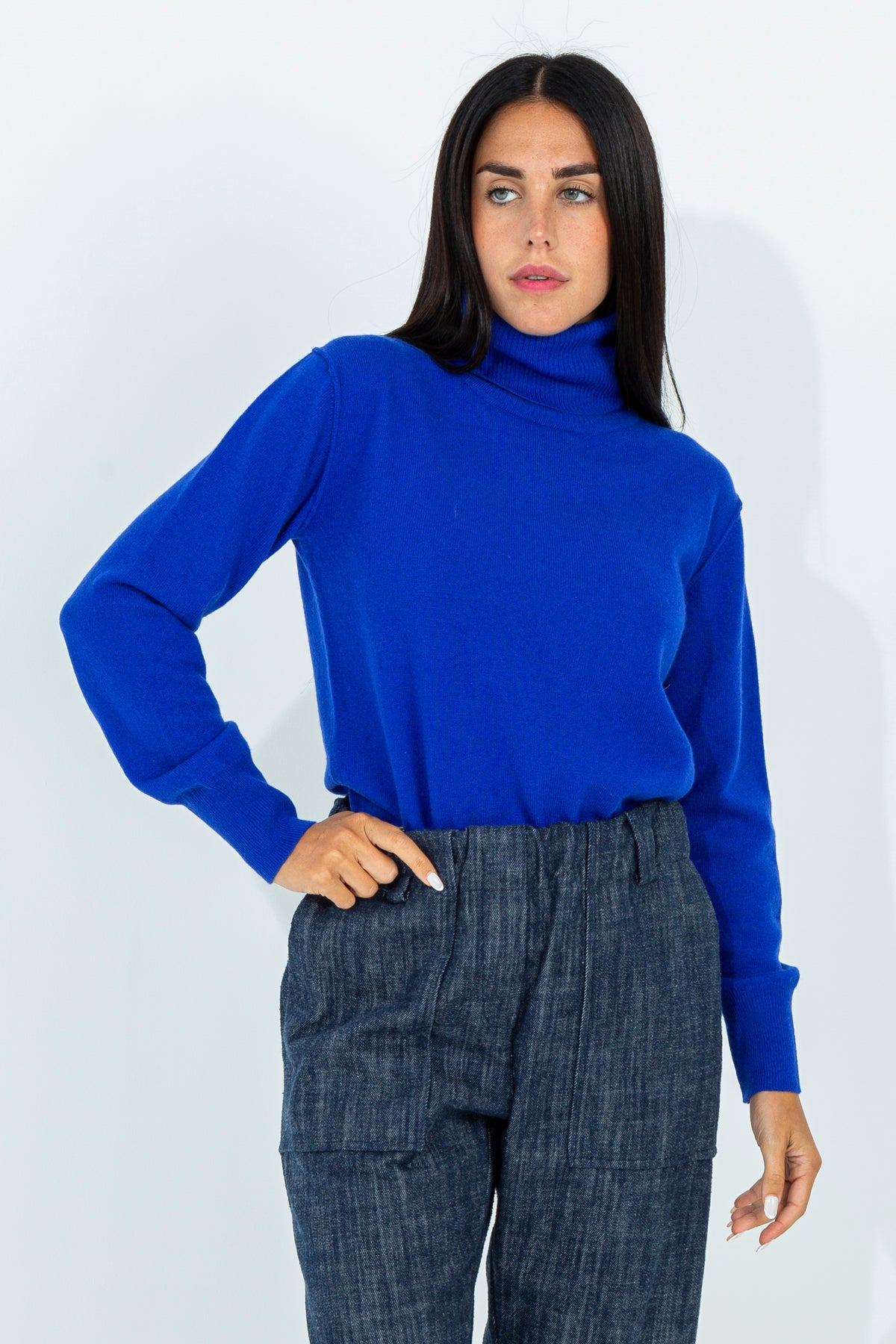 Wool blend turtleneck sweater