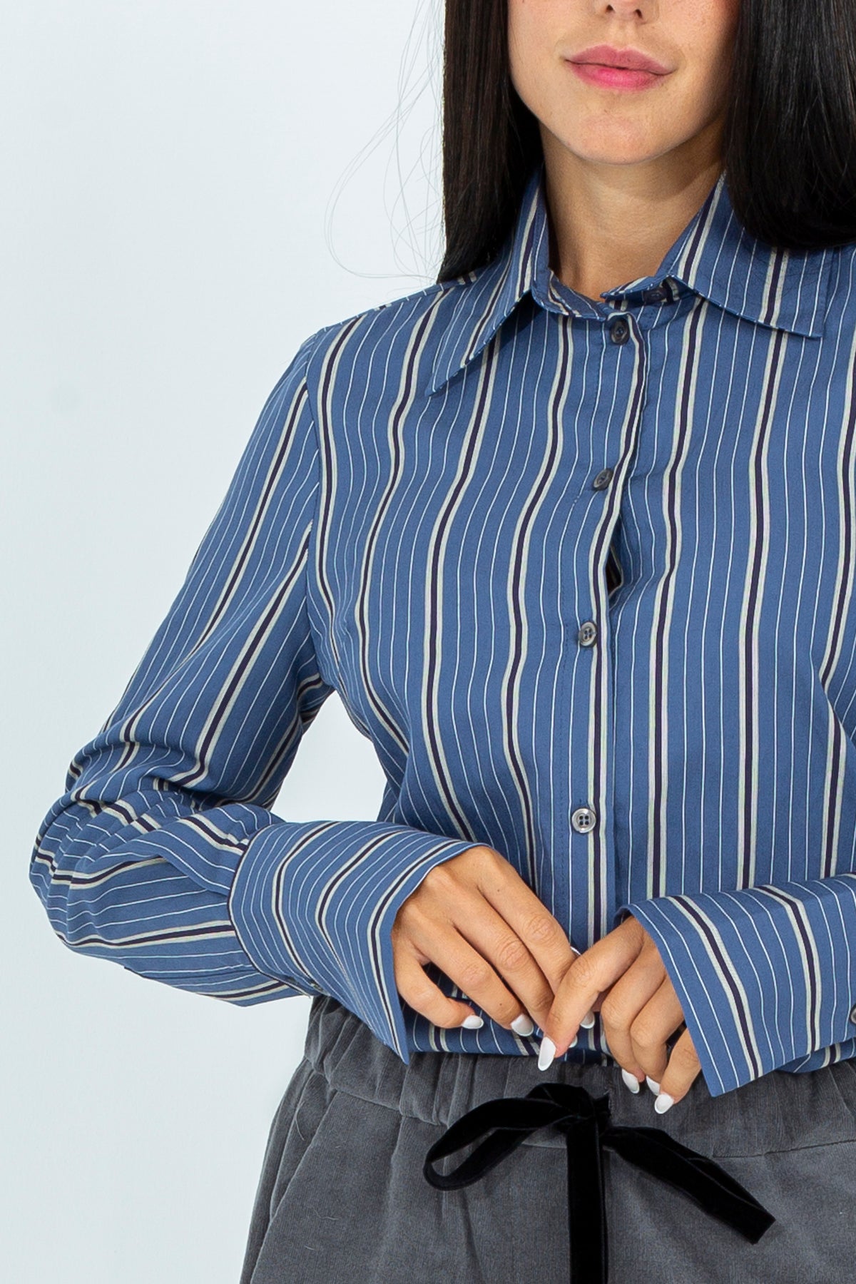 Viscose fitted shirt