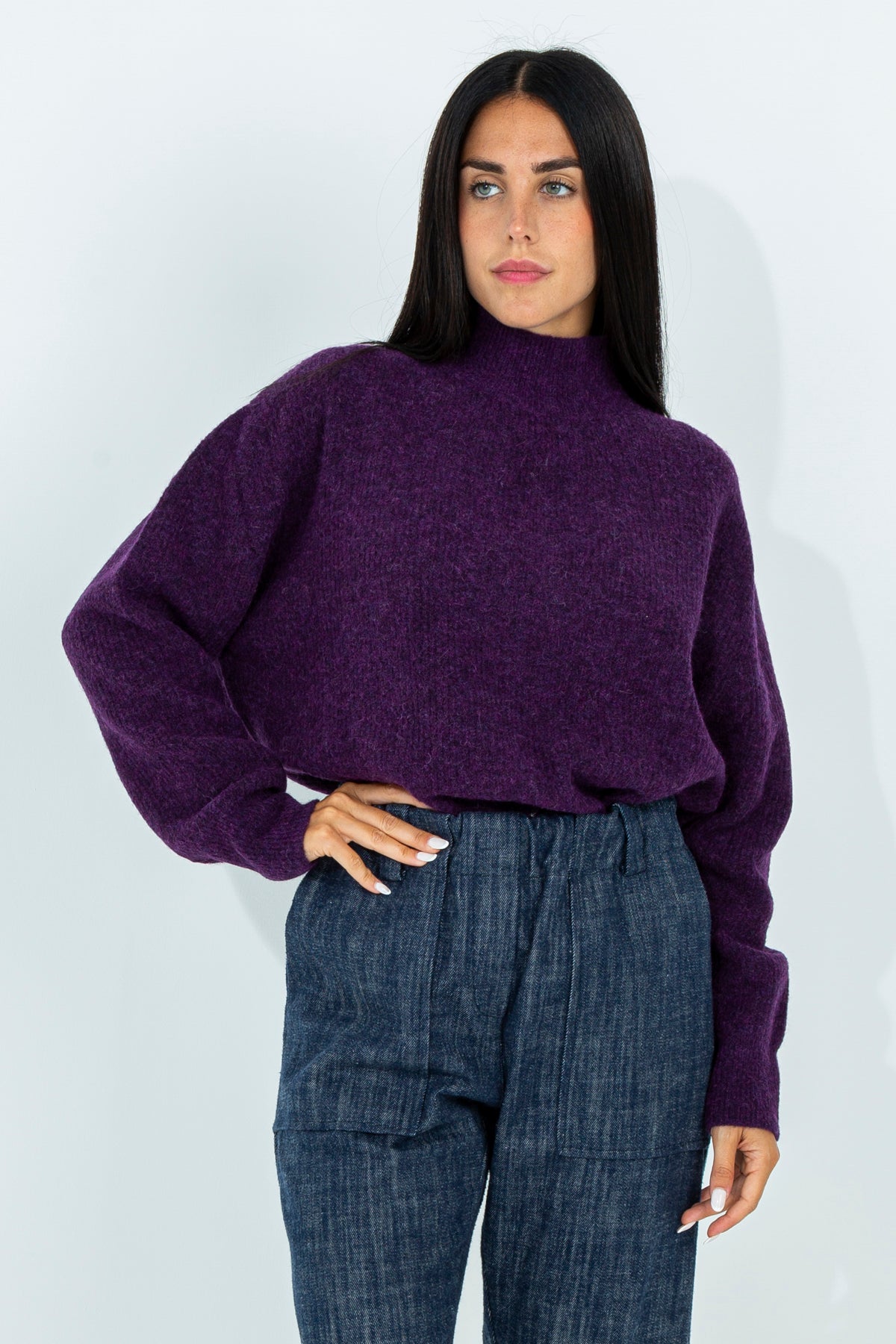 Half-neck sweater