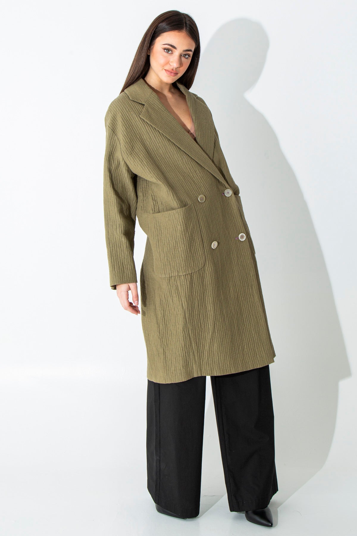 Trench in misto lino