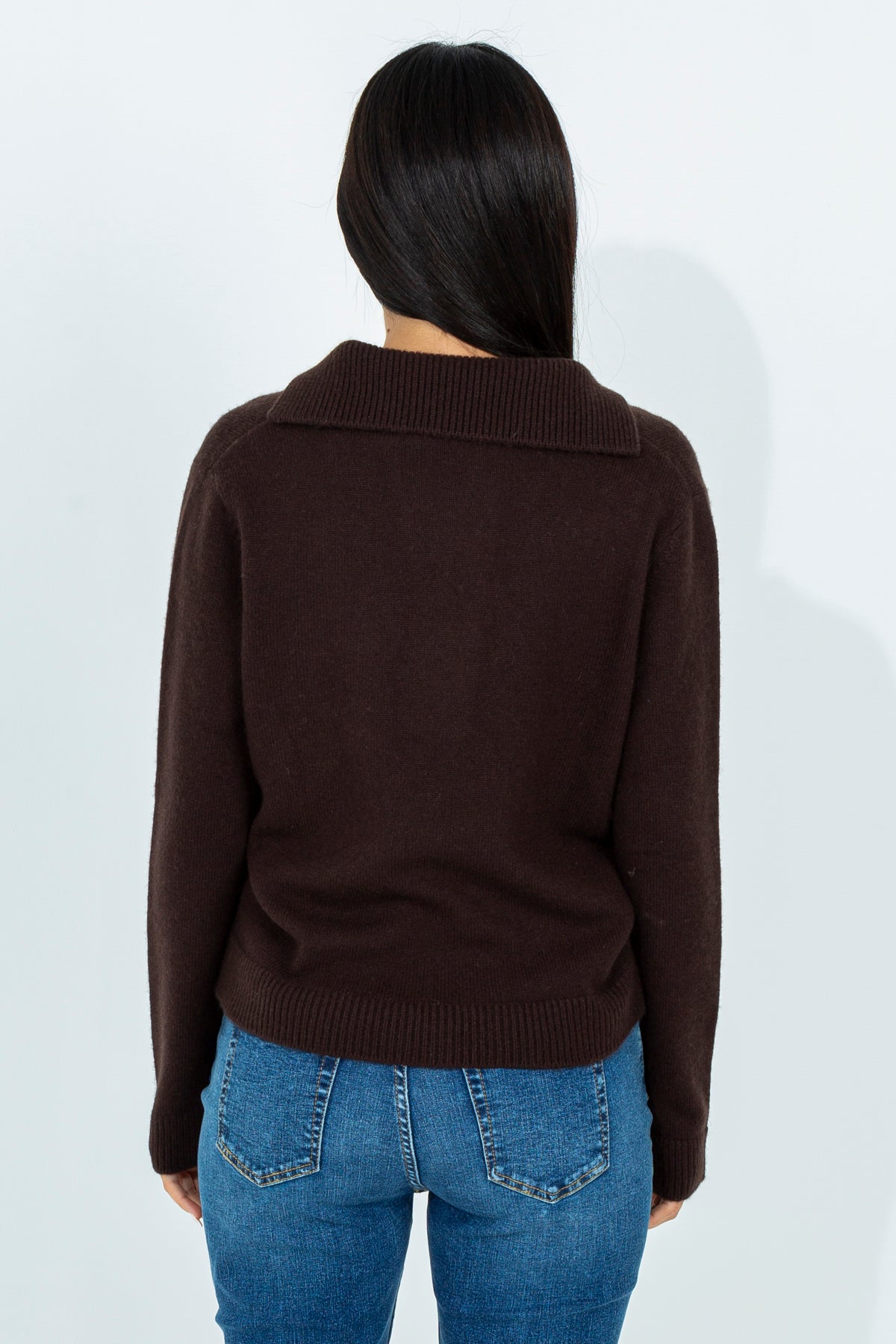 V-neck wool sweater