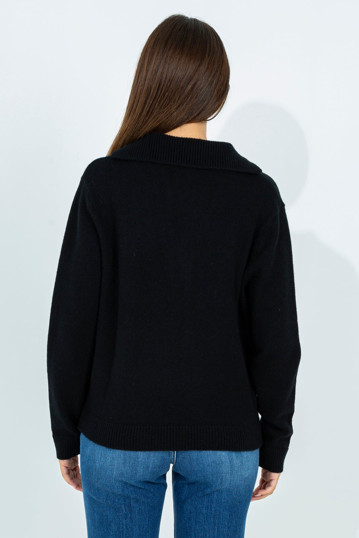 V-neck wool sweater