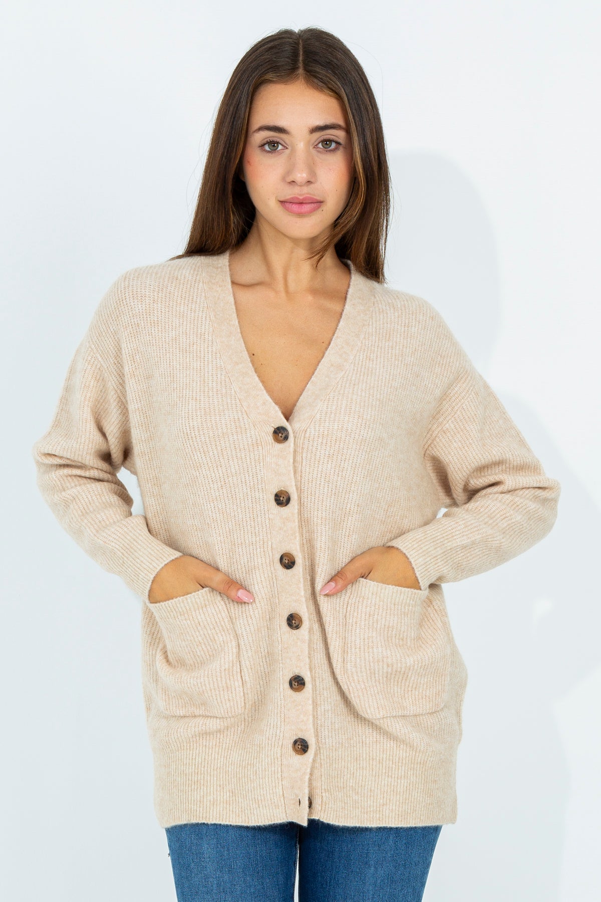 Cardigan in misto lana