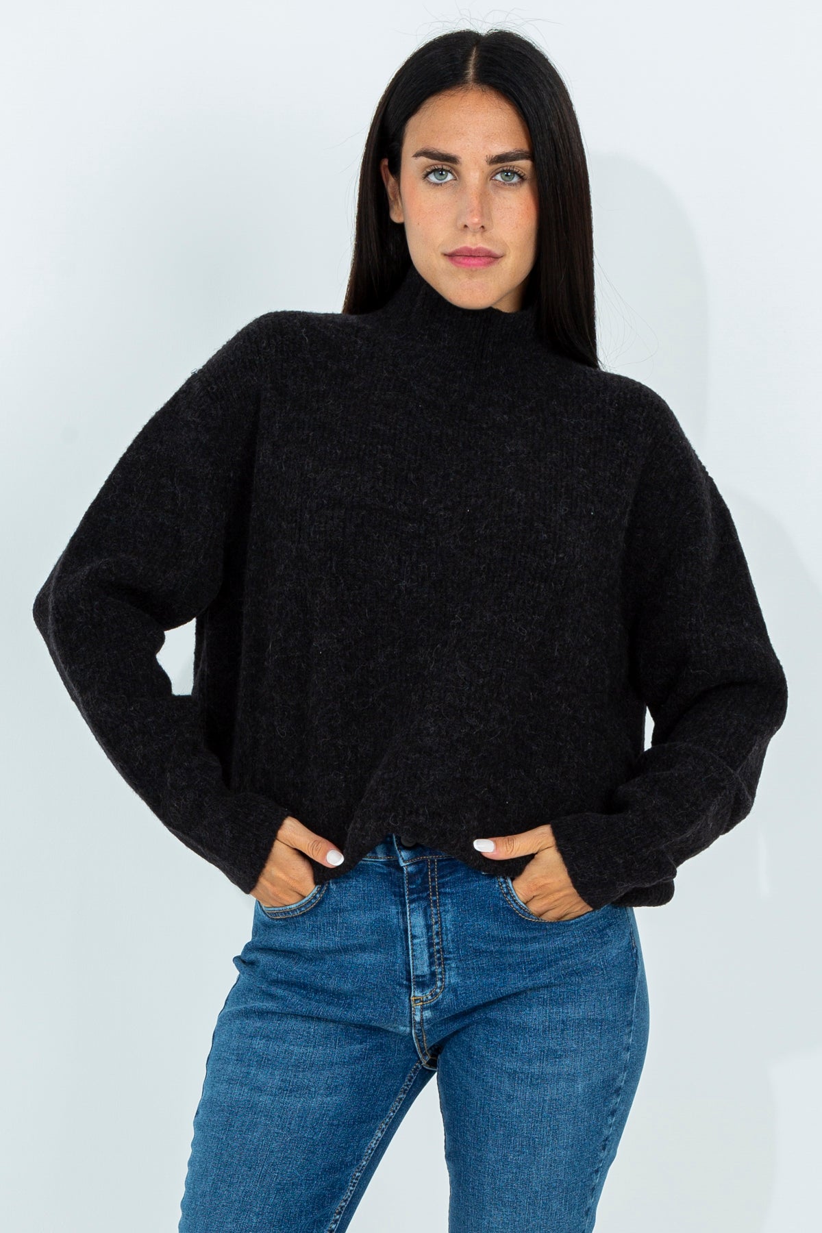 Half-neck sweater