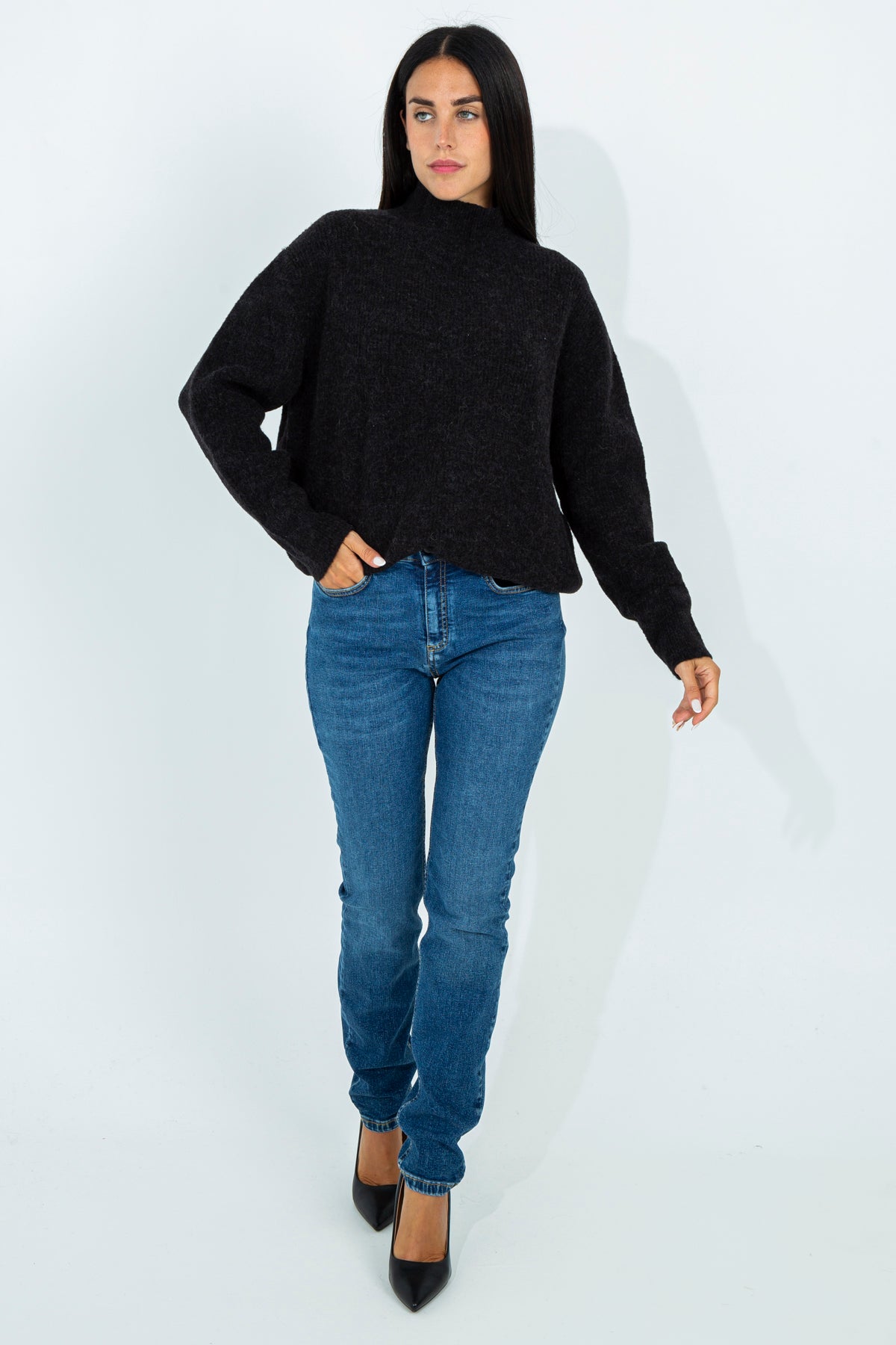 Half-neck sweater