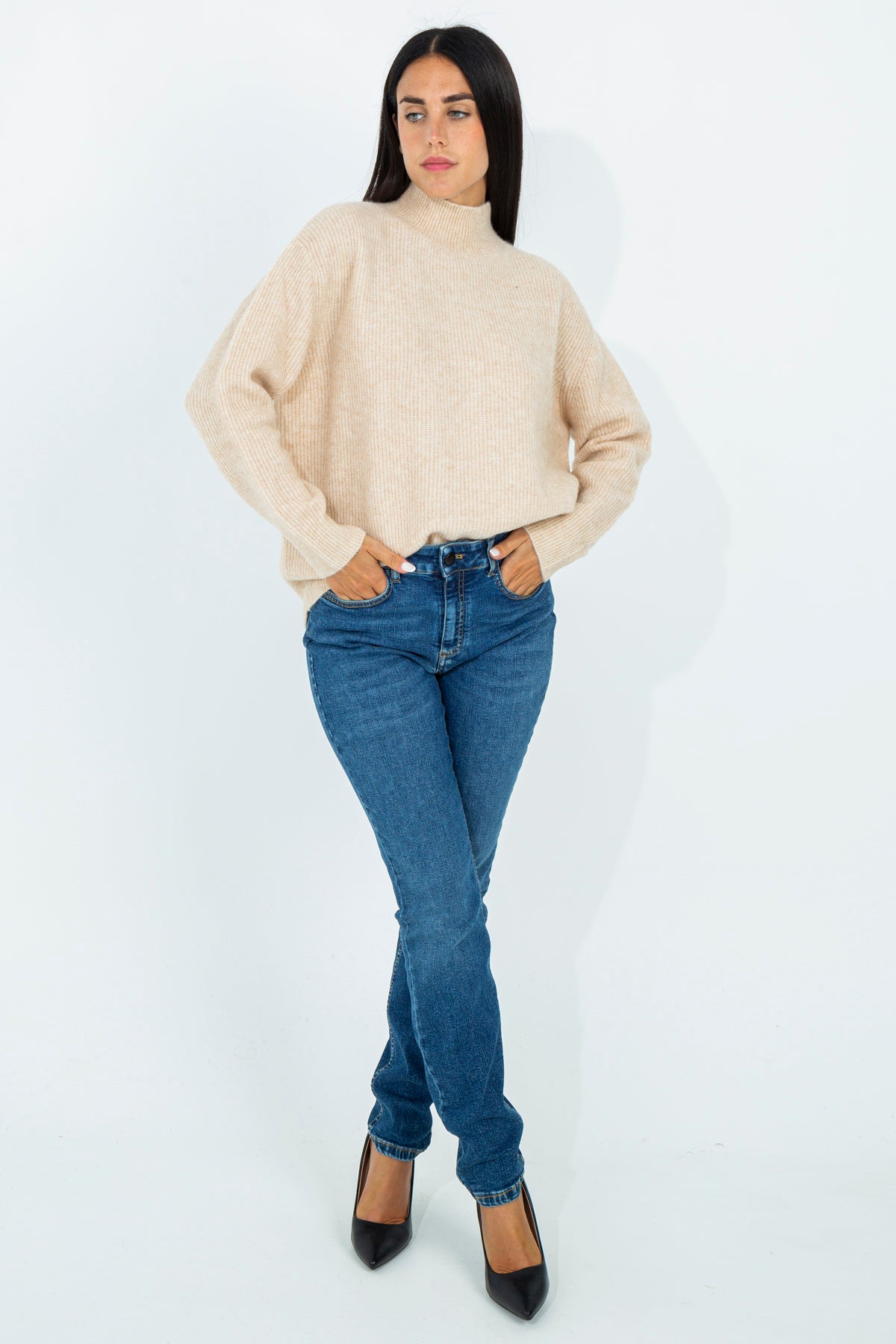 Half-neck sweater