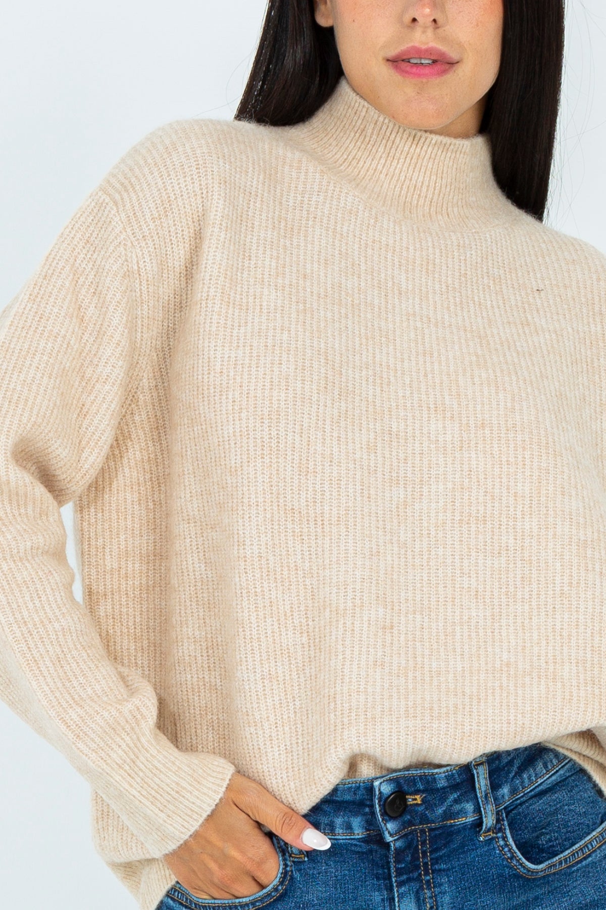 Half-neck sweater