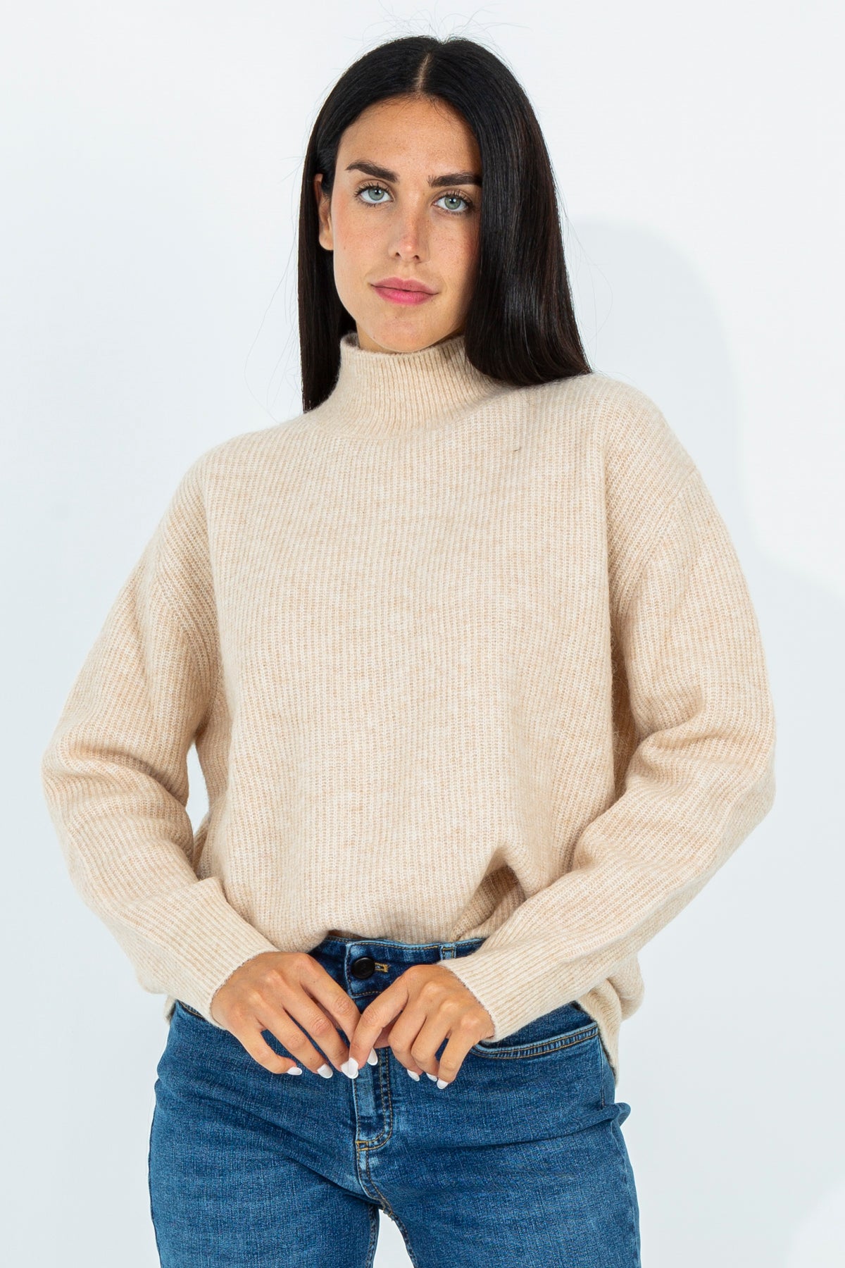 Half-neck sweater