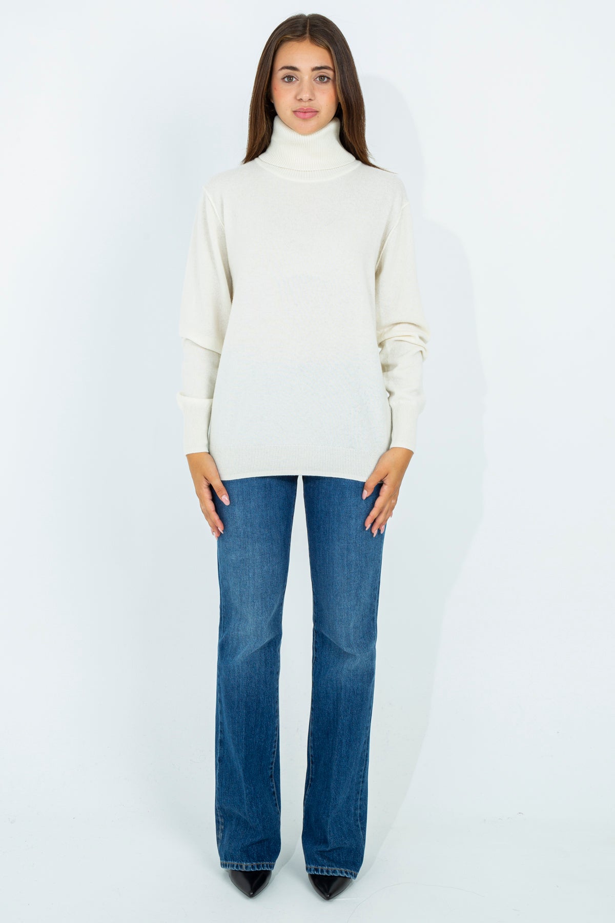 Wool blend turtleneck sweater