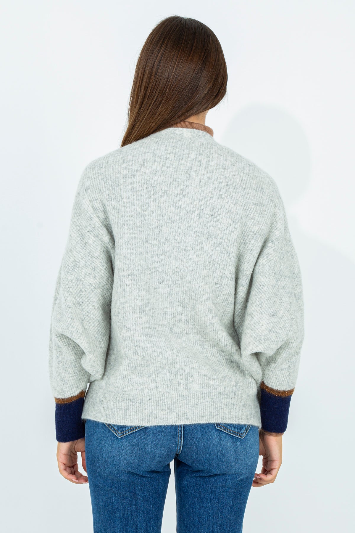 Open cardigan in wool blend