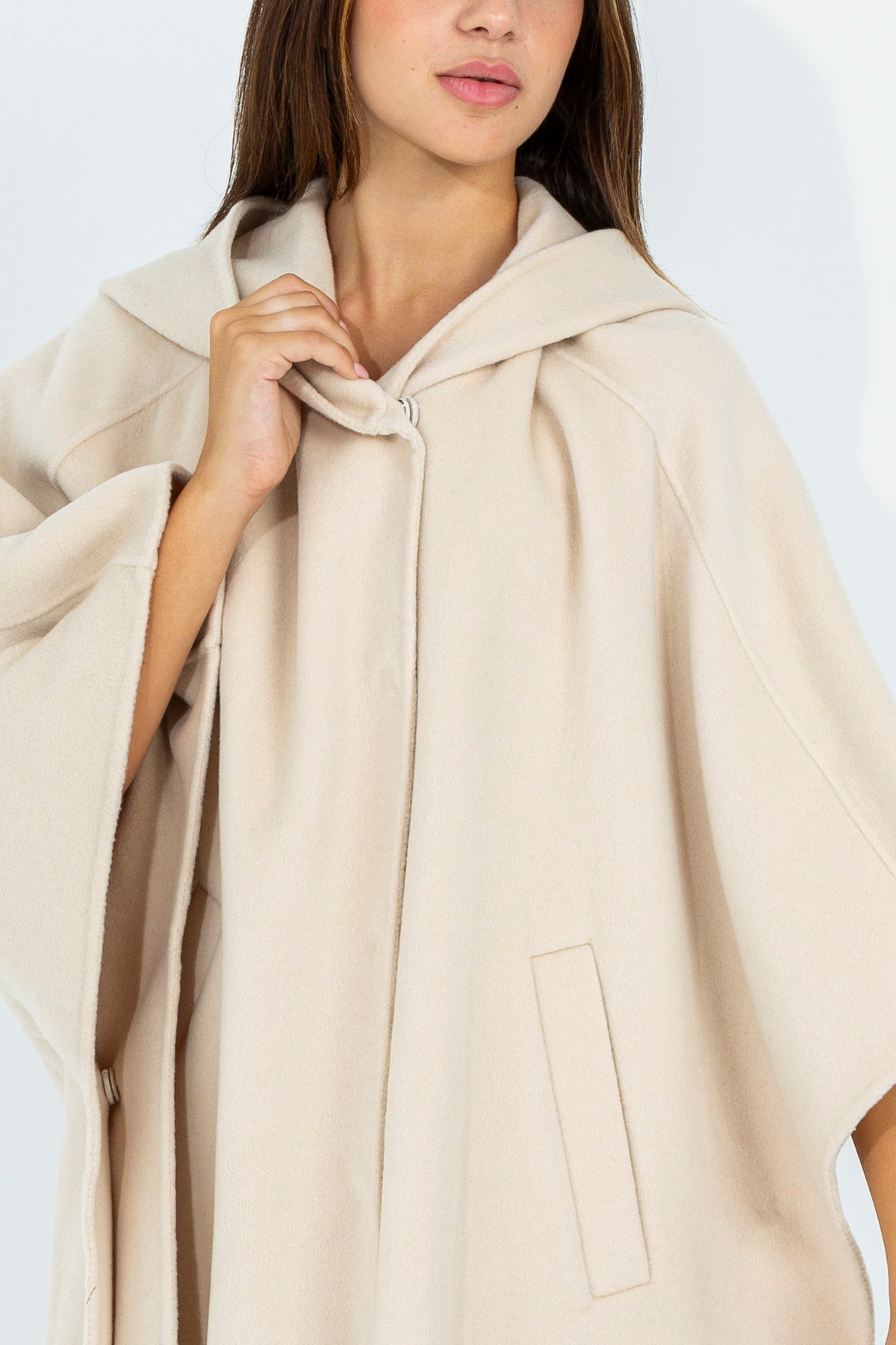 Wool Blend Cape