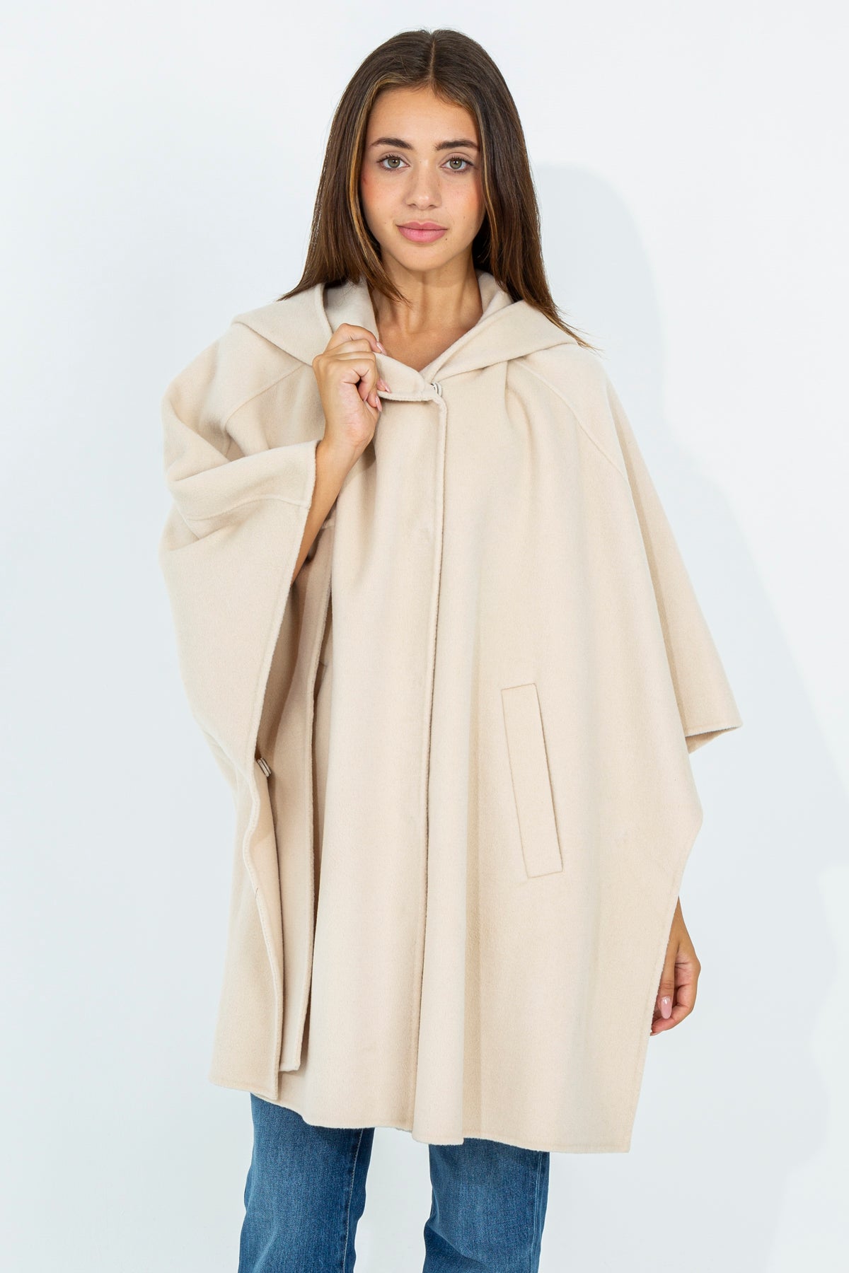 Wool Blend Cape