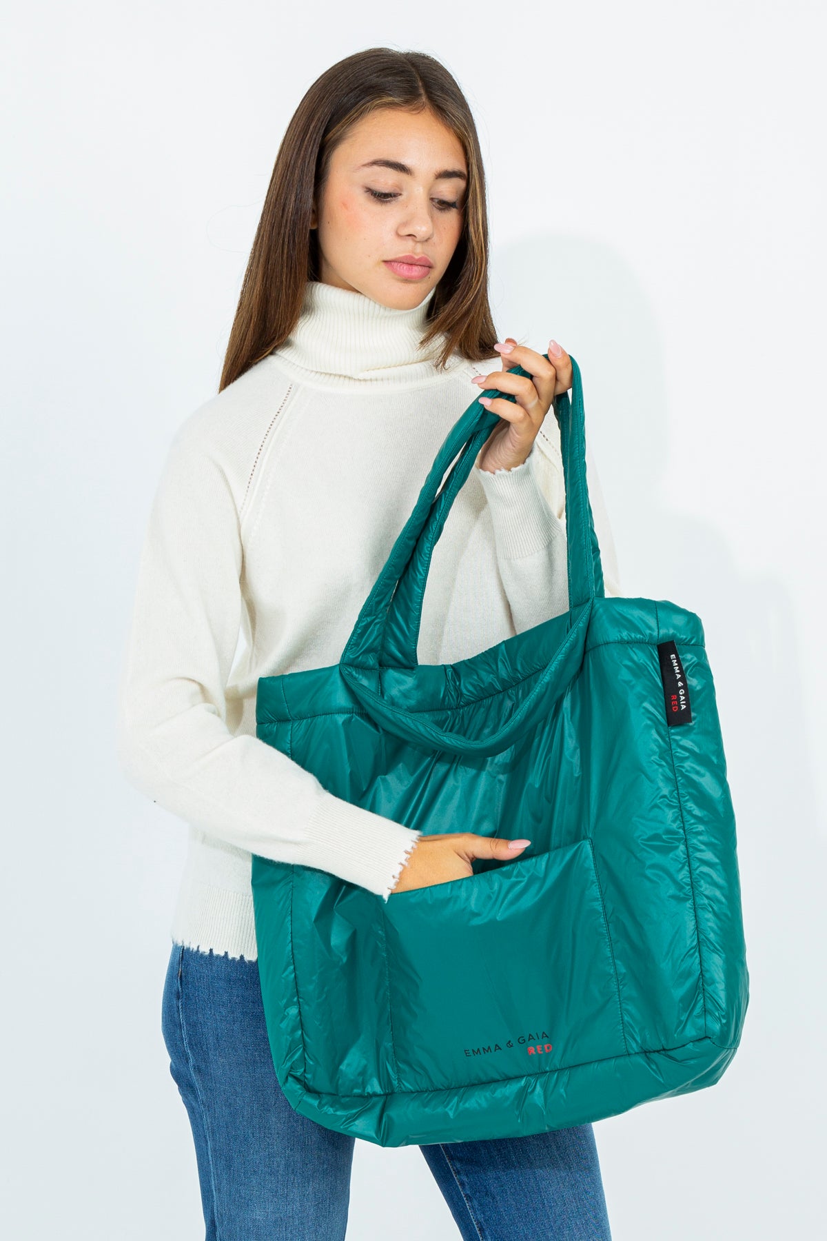 Quilted shopping bag