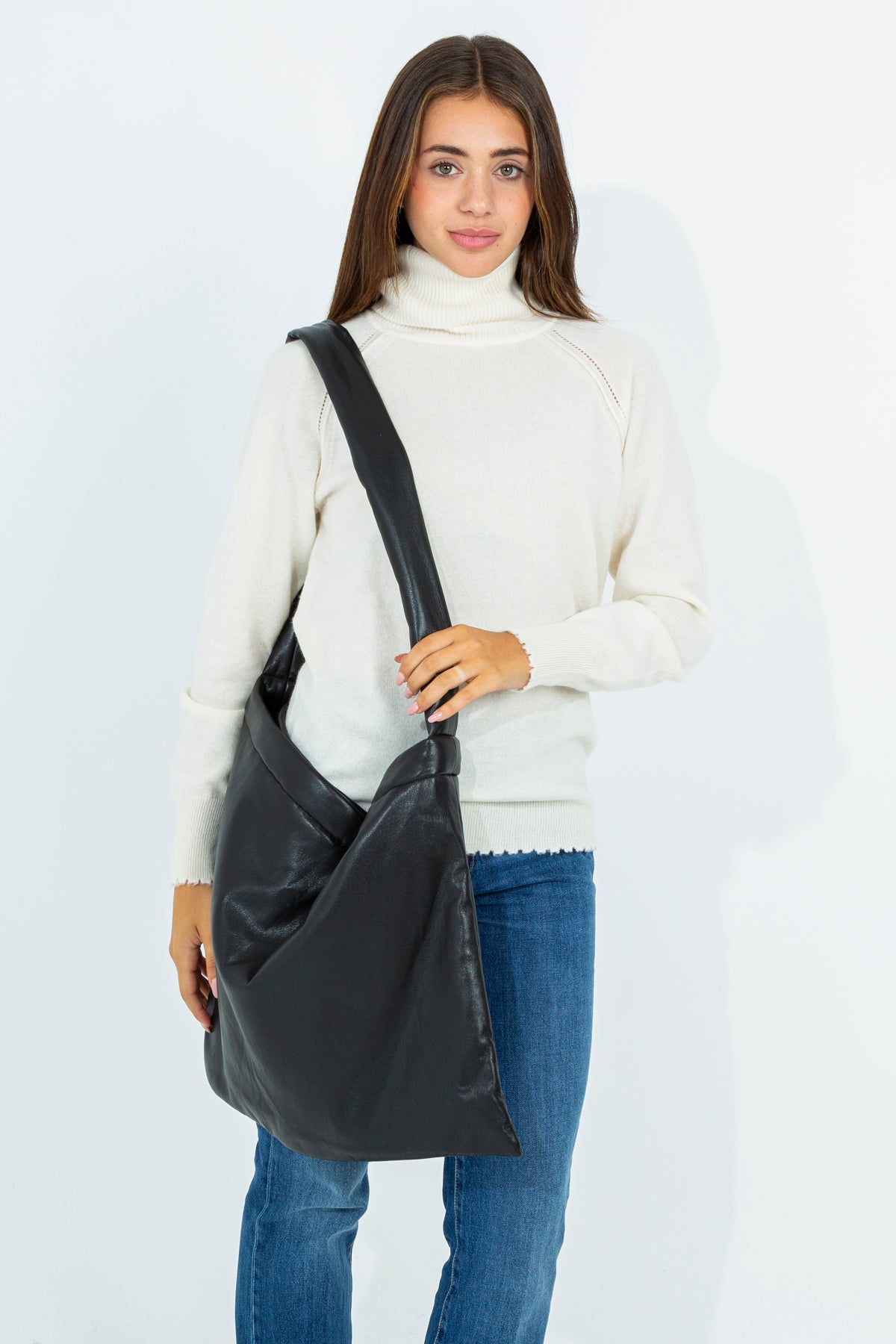 Eco-leather weekend bag