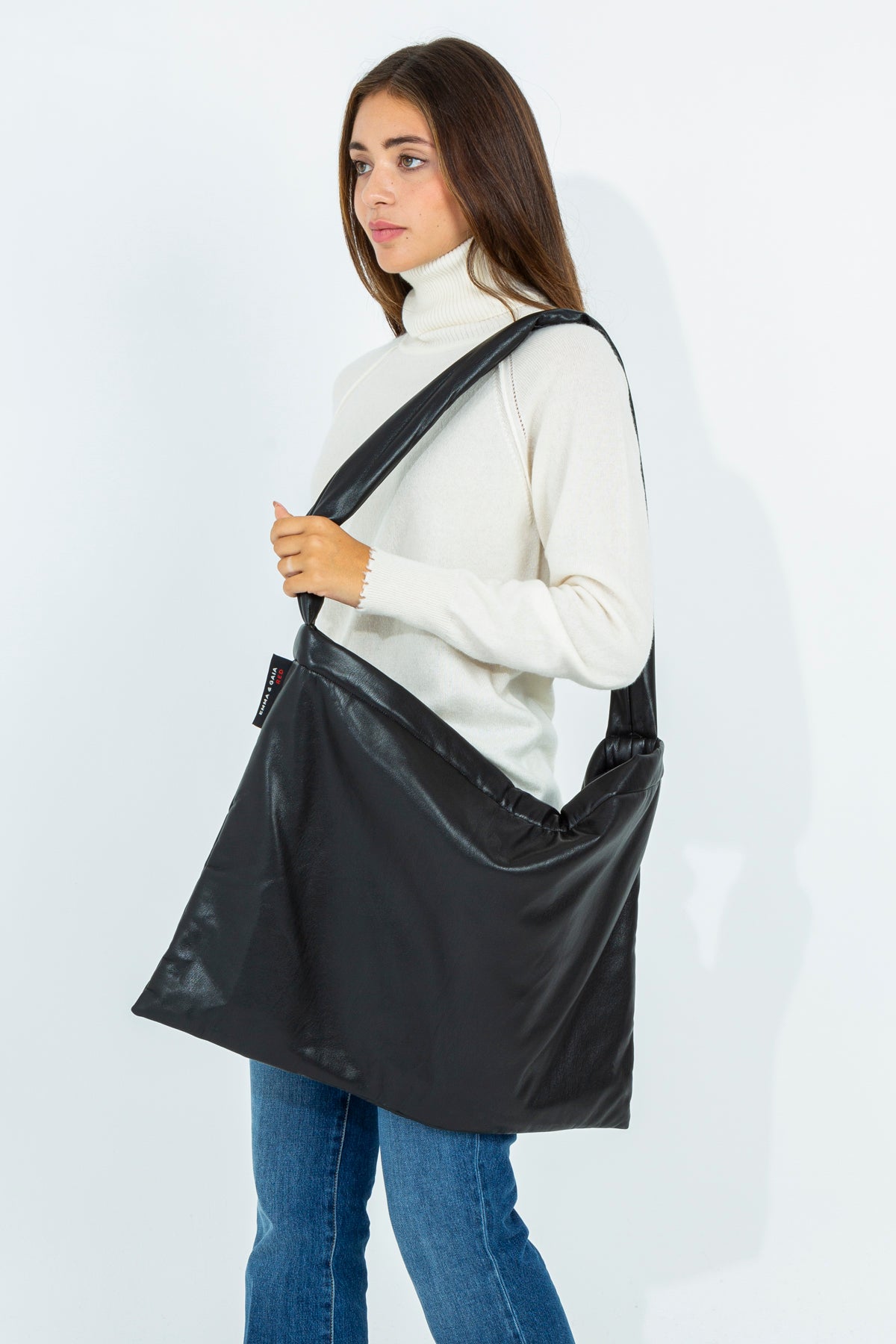 Eco-leather weekend bag