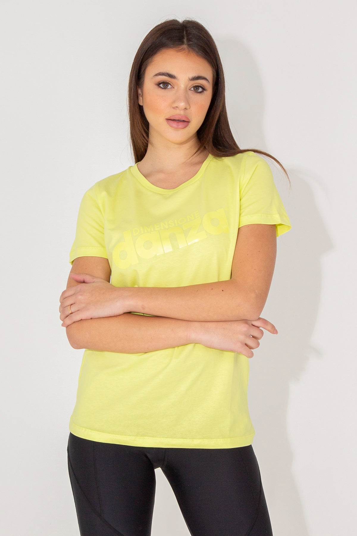 T-shirt basic con stampa frontale