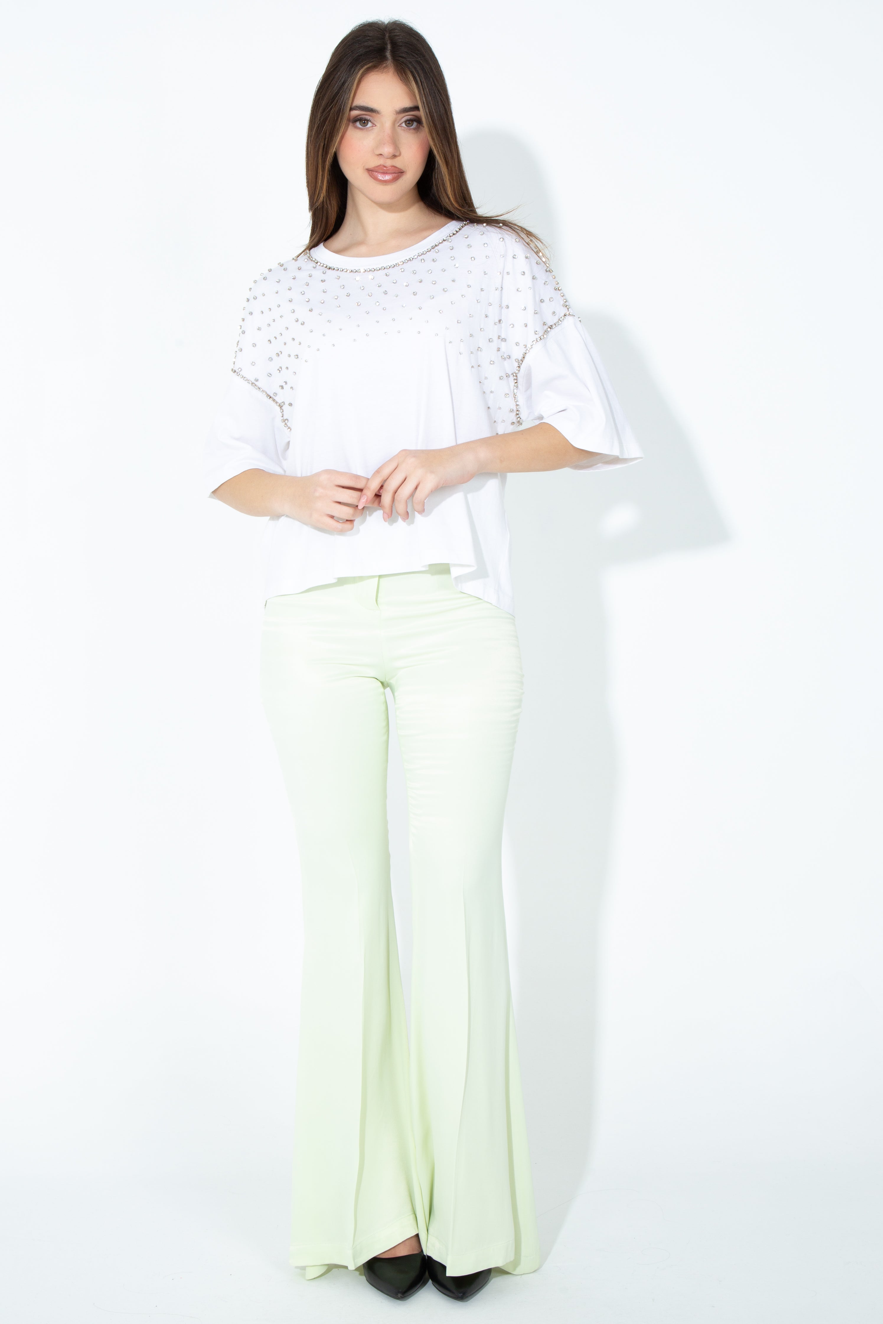 T-shirt over con dettagli