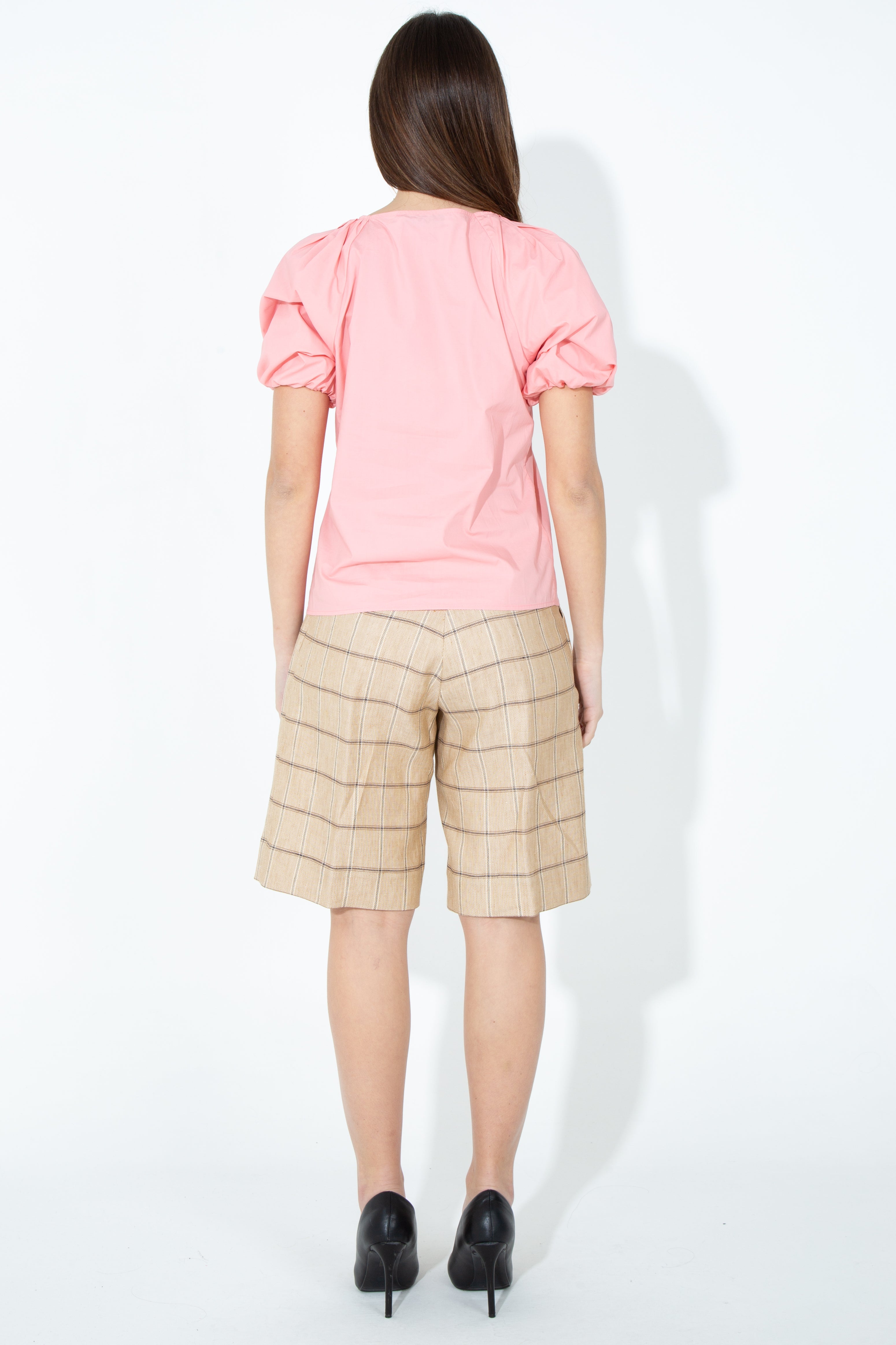 Camicia con maniche a palloncino