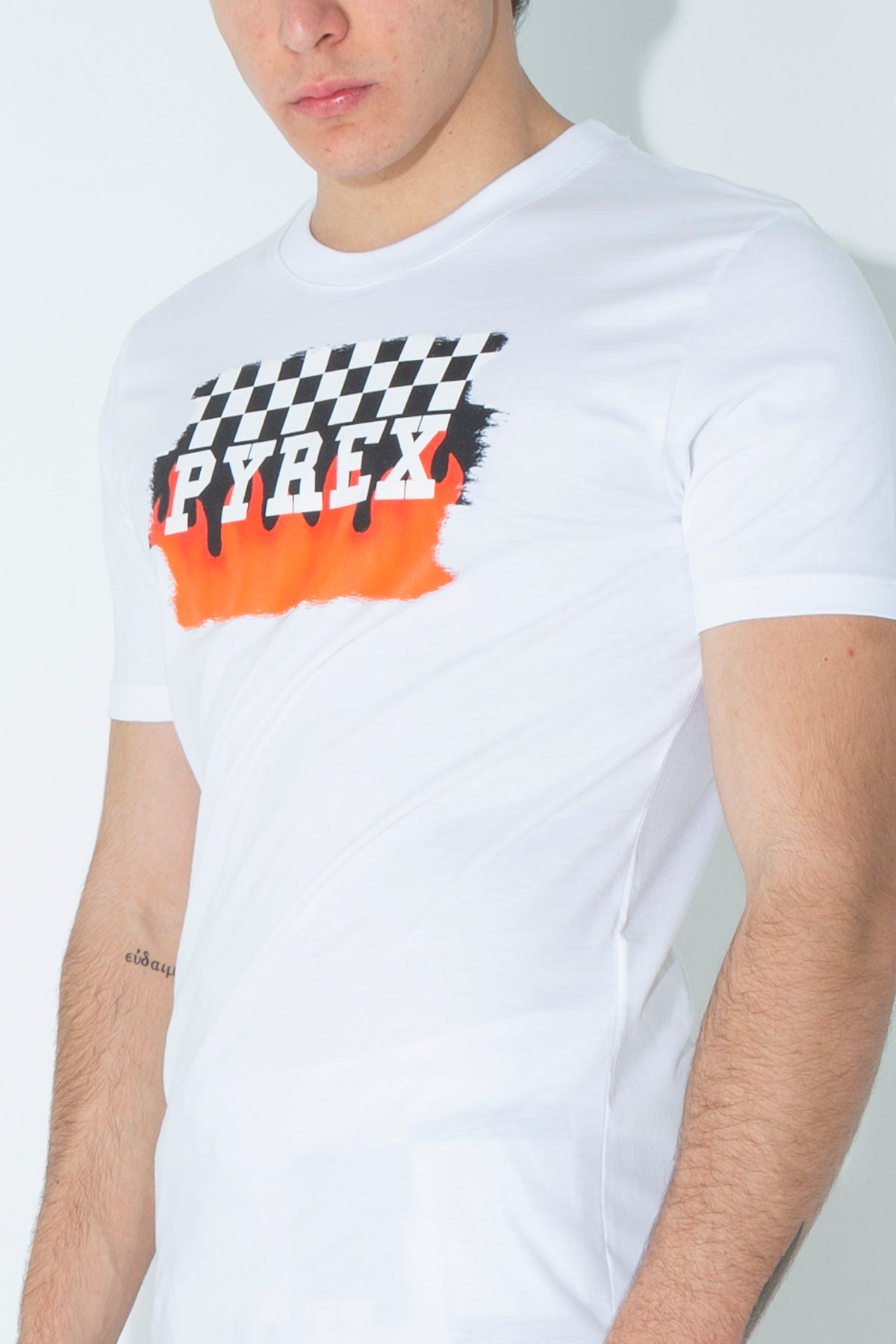 T-shirt con stampa track