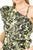 PINKO Top monospalla a fantasia floreale