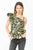 PINKO Top monospalla a fantasia floreale