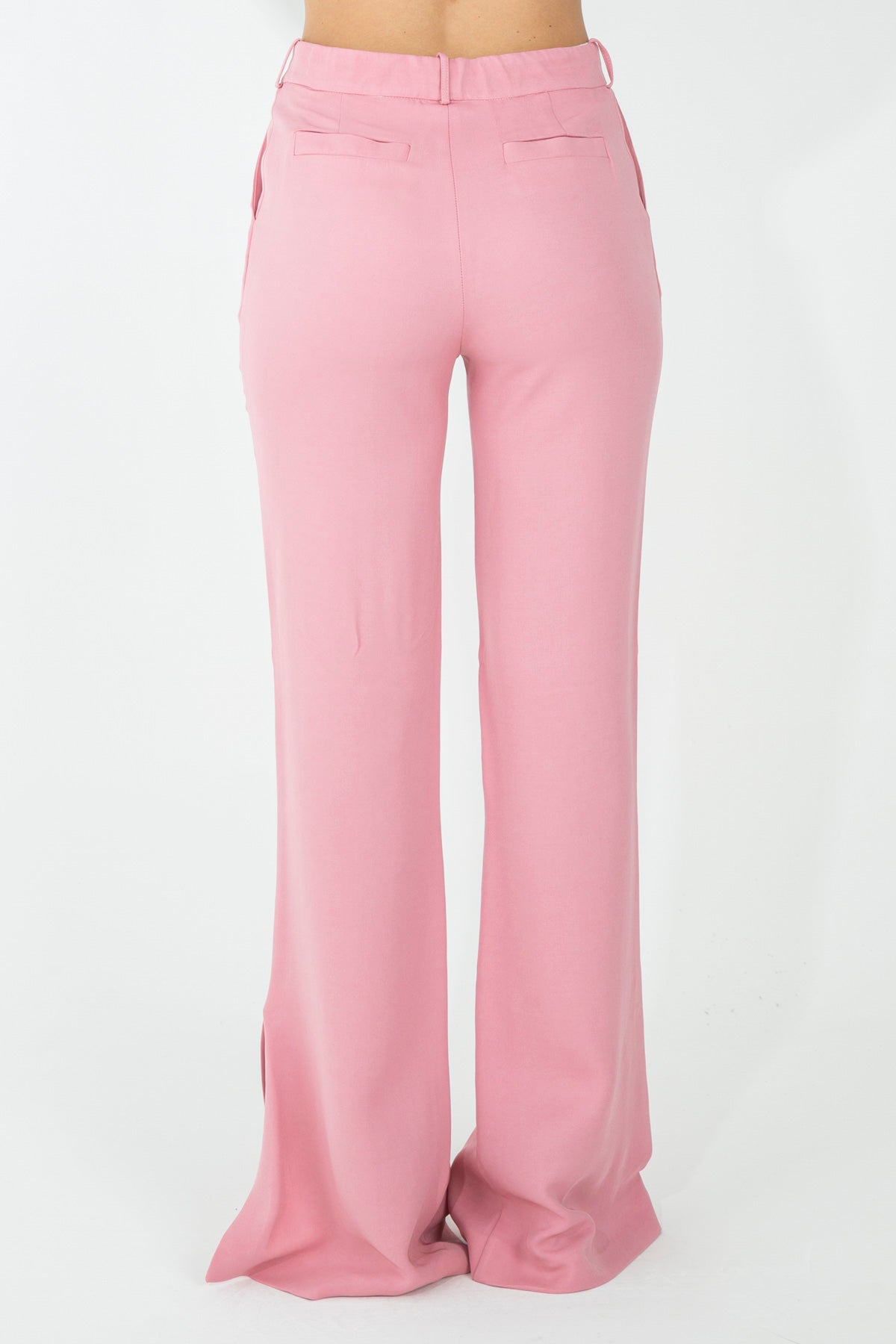 Pantalone flare in viscosa