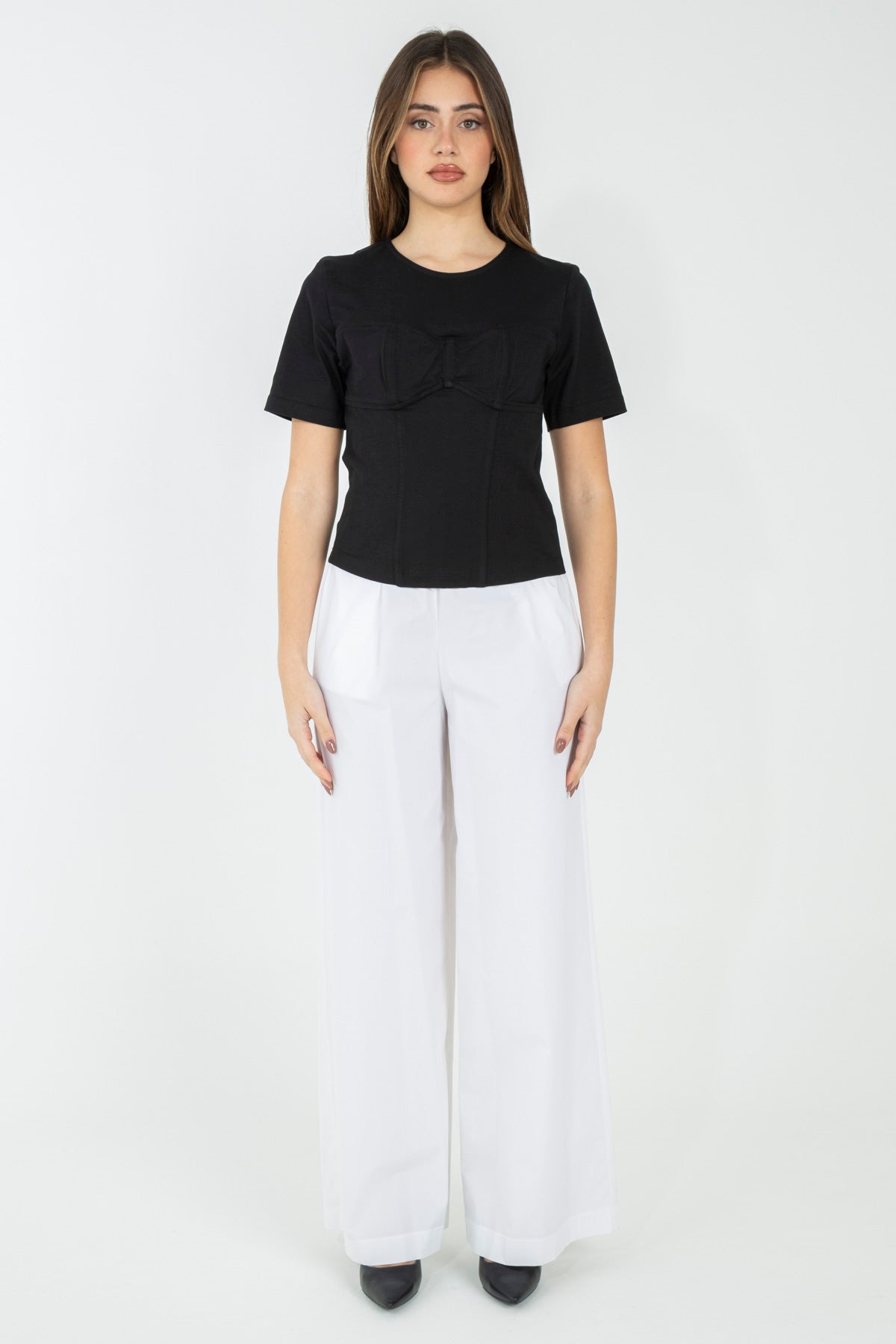 Pantalone palazzo in cotone