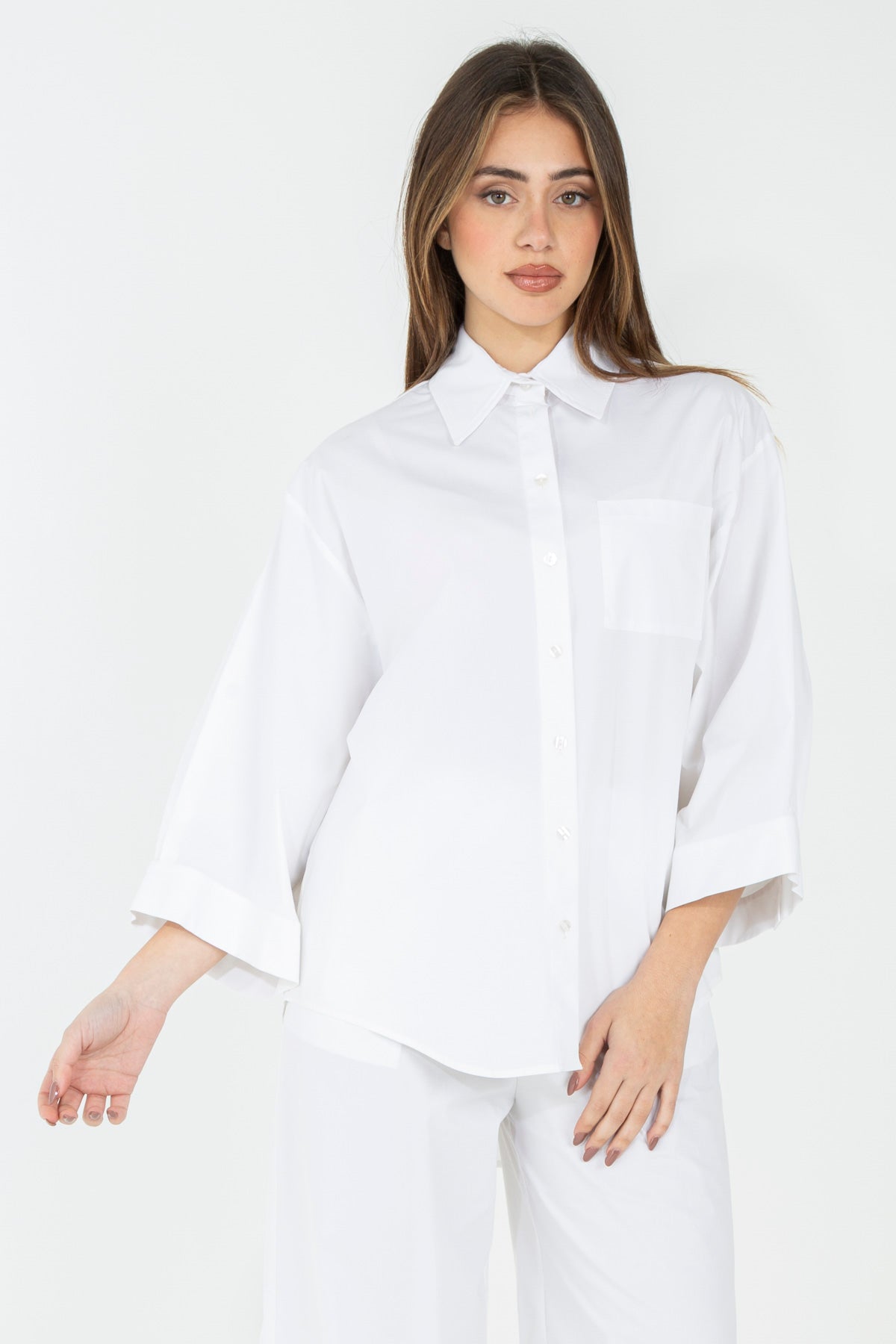Camicia a maniche ampie